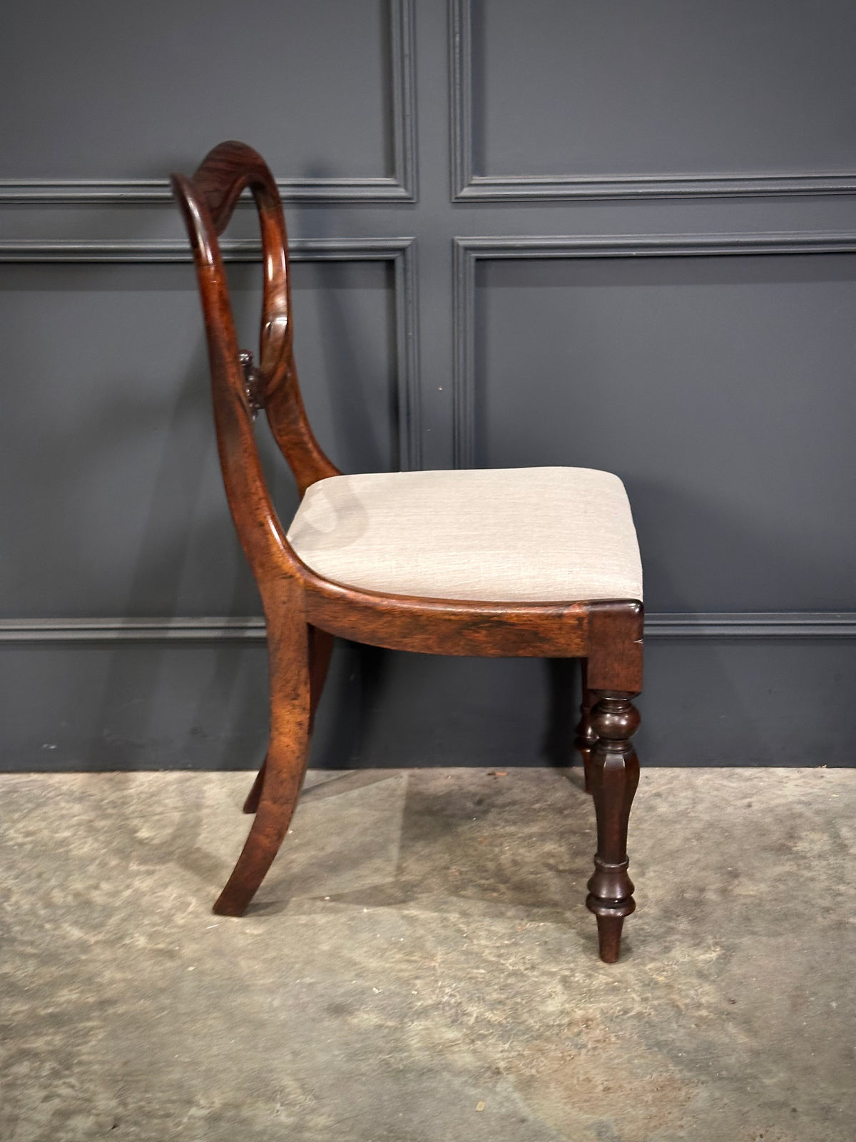 Set of Eight Rosewood Dining Chairs