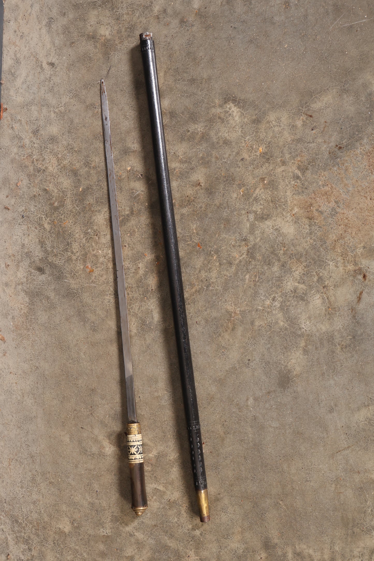 19th Century Ebonised Sword Stick