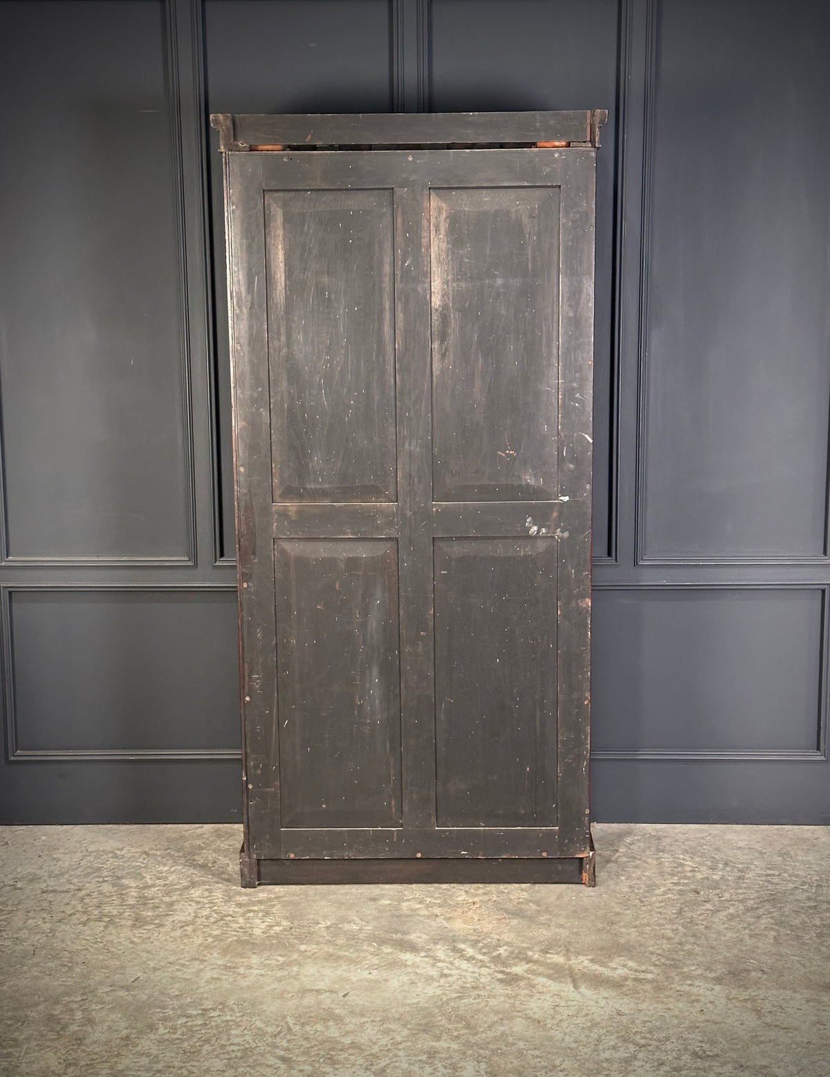 Tall Victorian Rosewood Glazed Bookcase