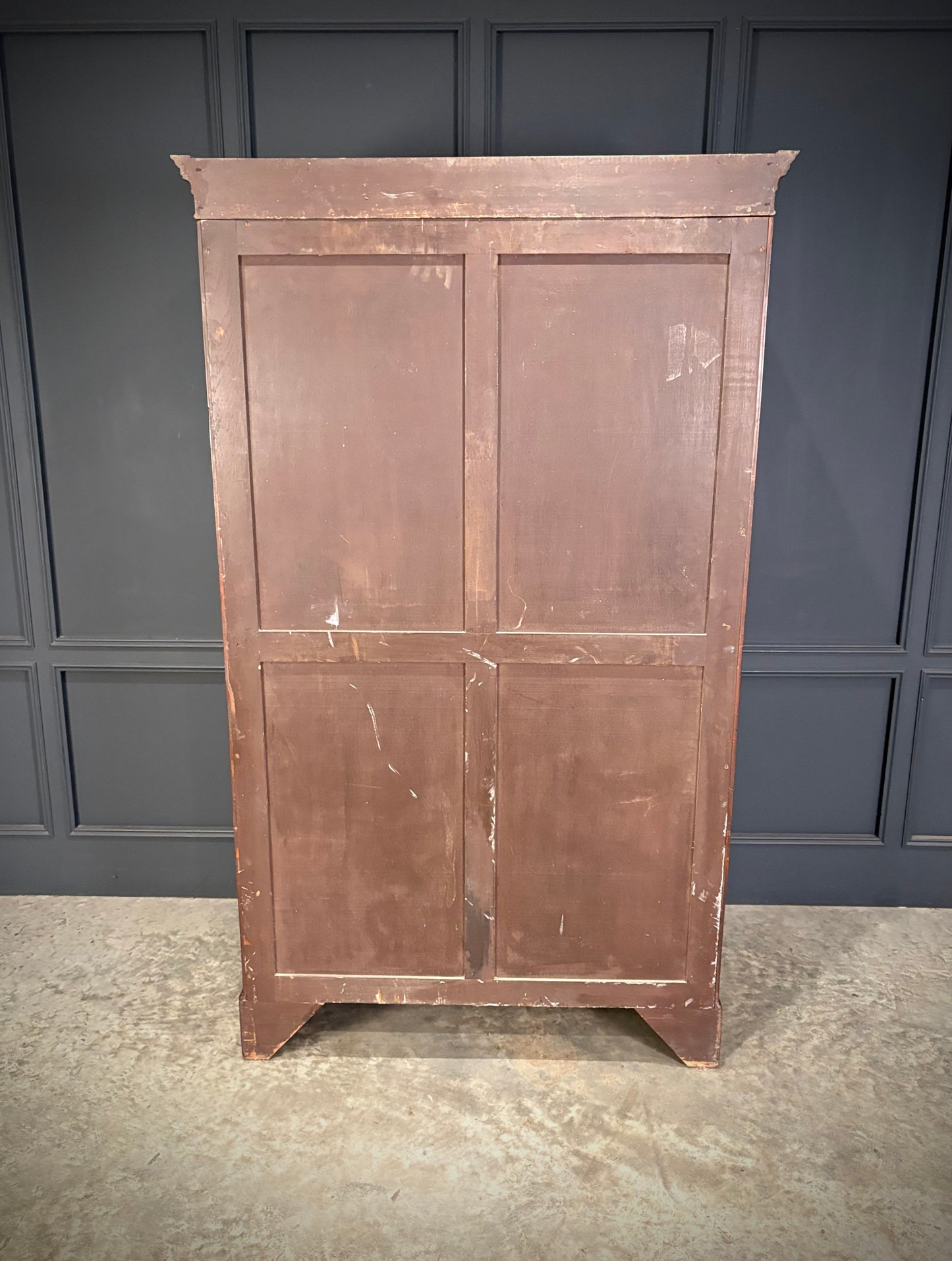Mahogany Bow Front Wardrobe
