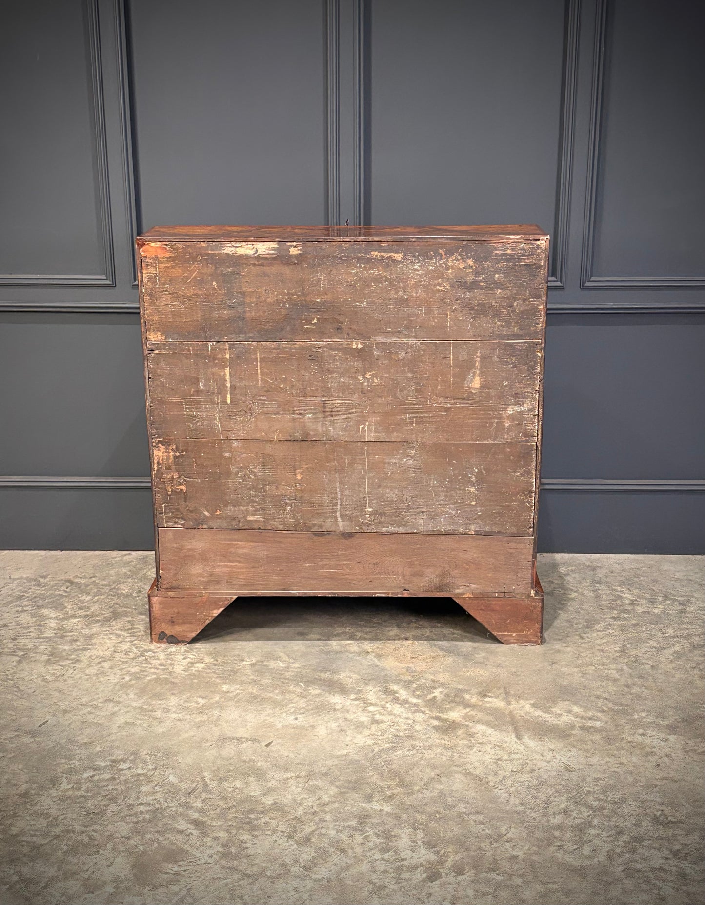 Queen Anne Figured Walnut Bureau