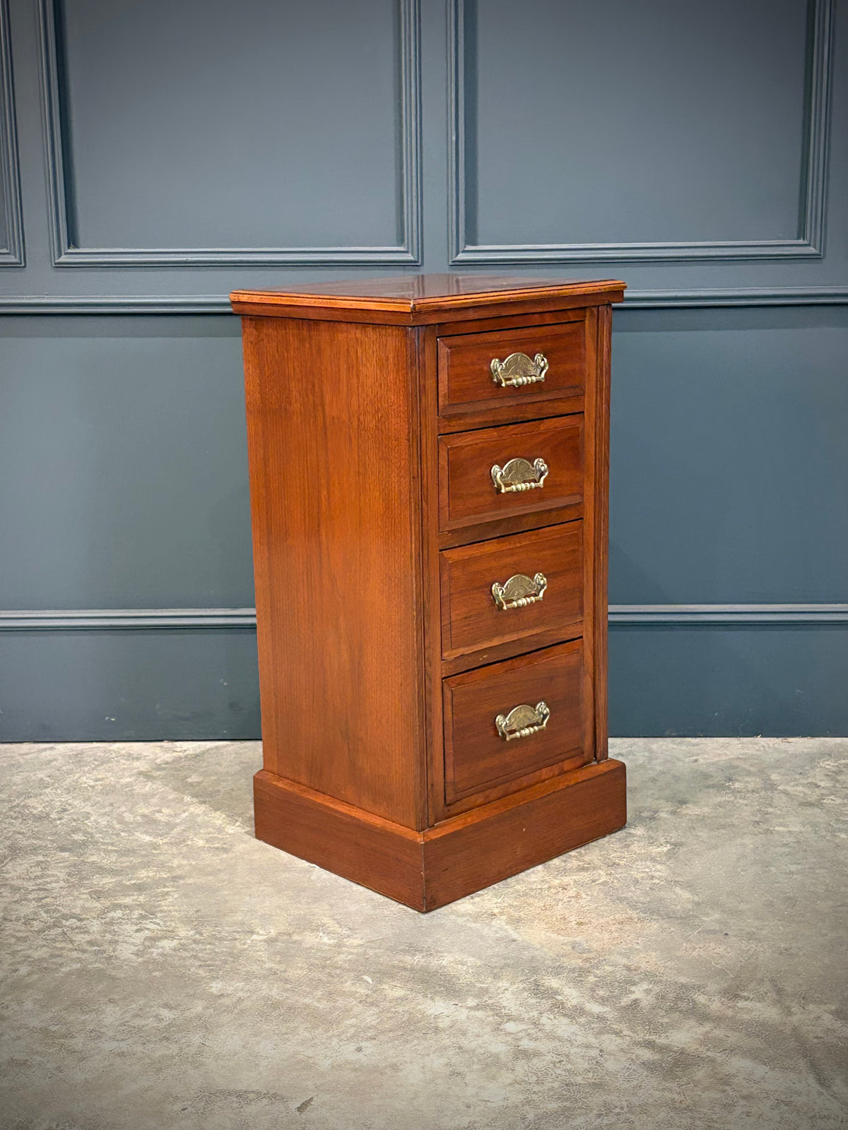 Pair of Victorian Walnut Bedside Chests