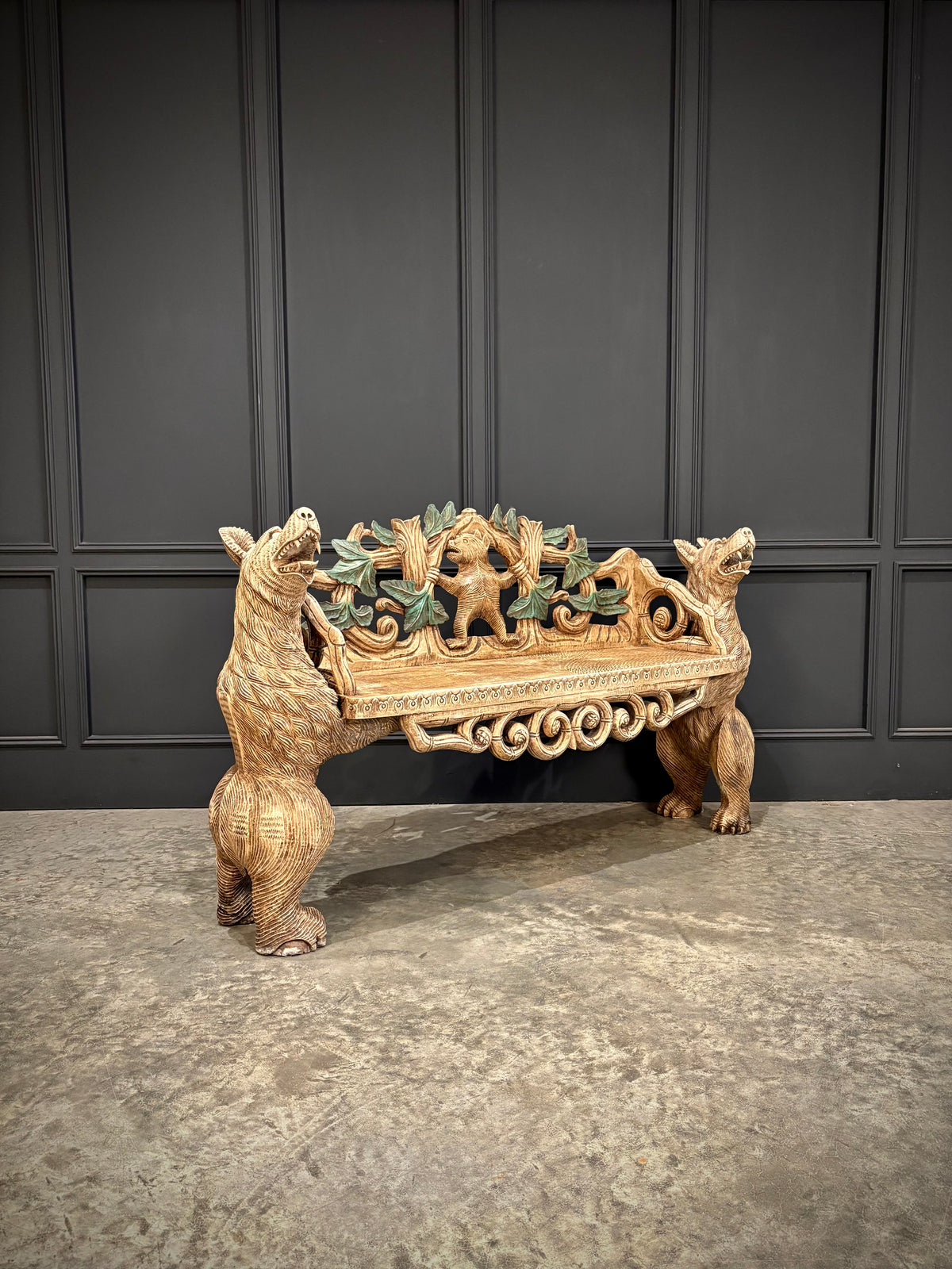 Black Forest Bear Two-Seat Bench