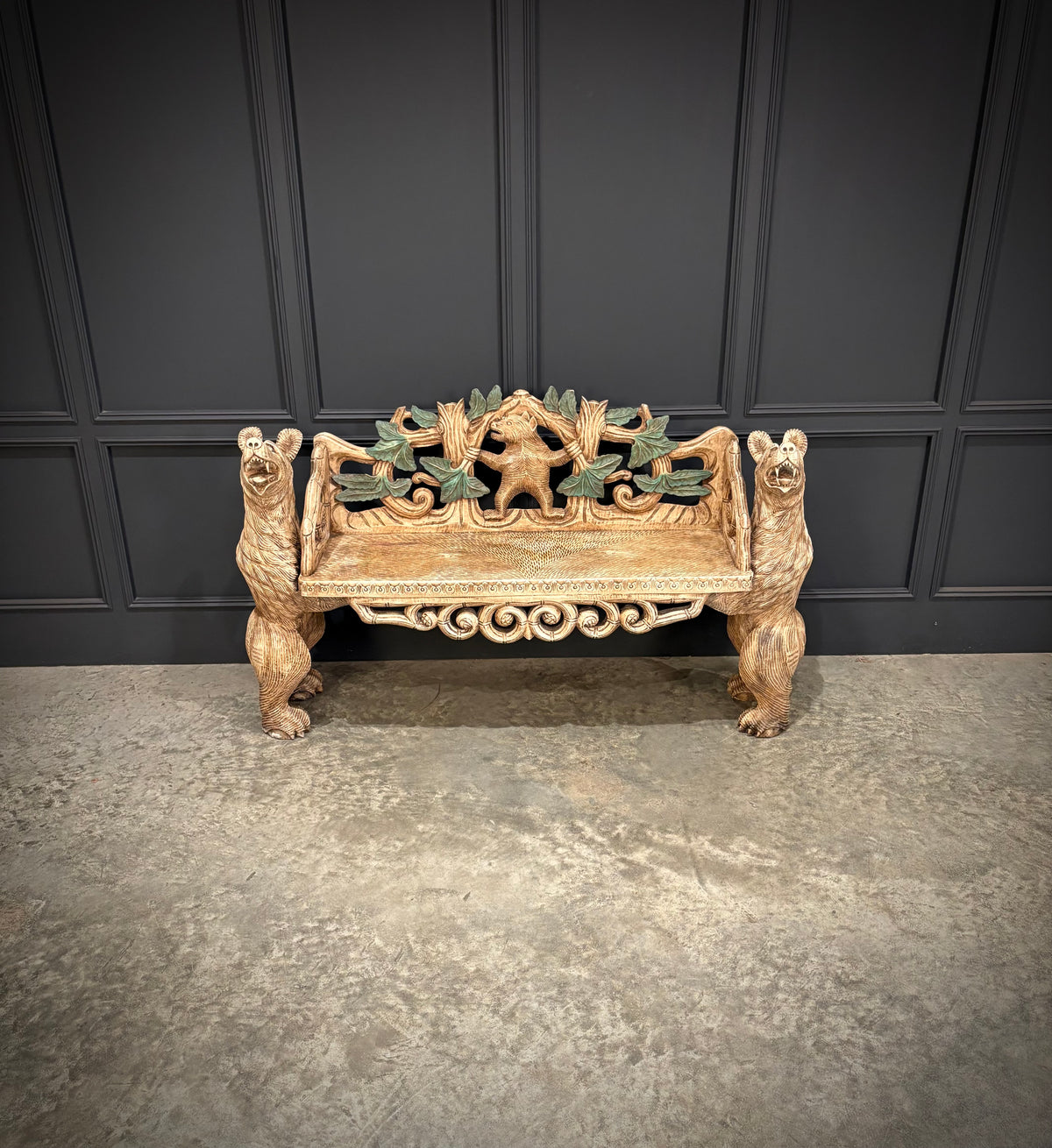 Black Forest Bear Two-Seat Bench