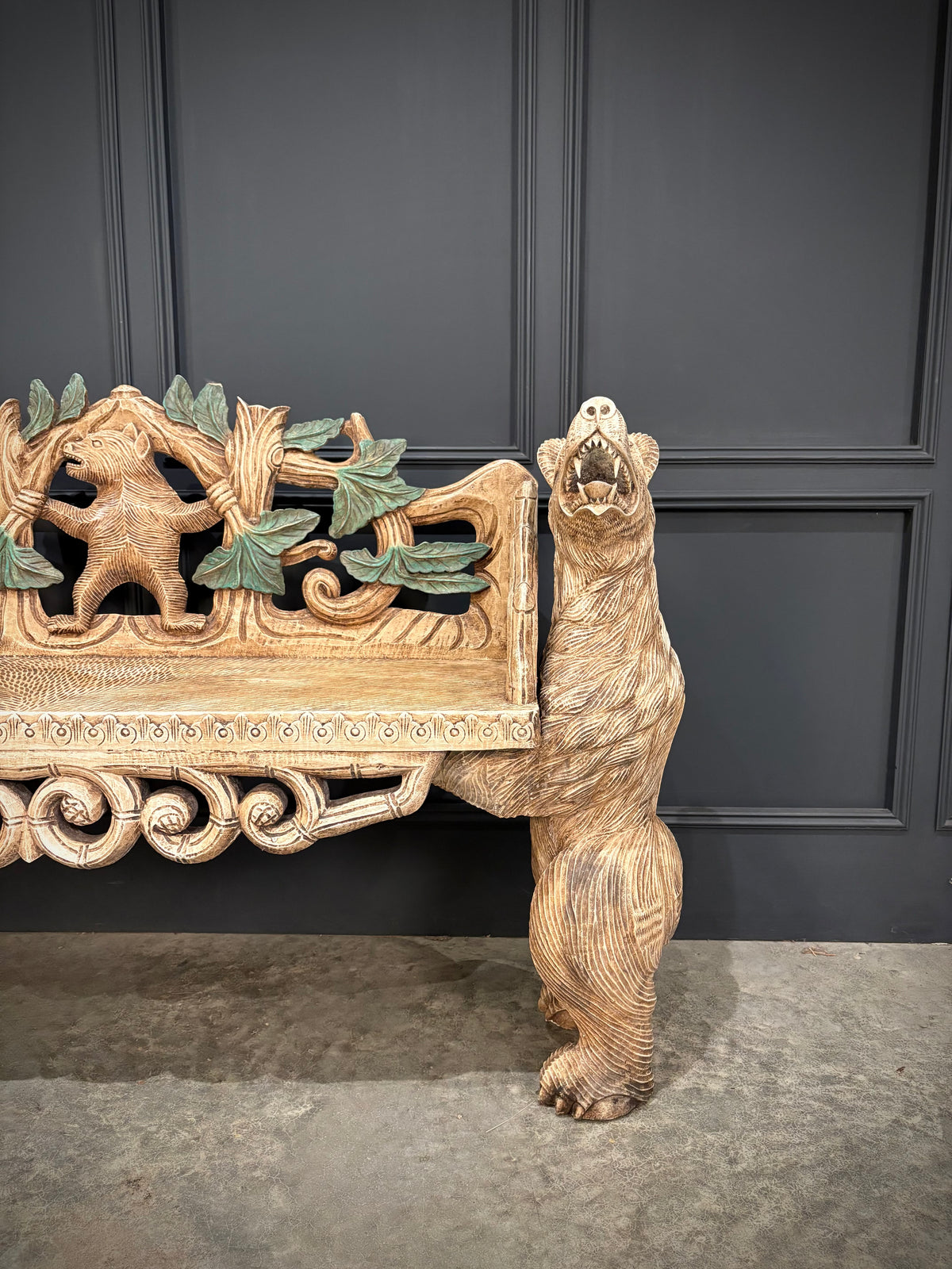 Black Forest Bear Two-Seat Bench