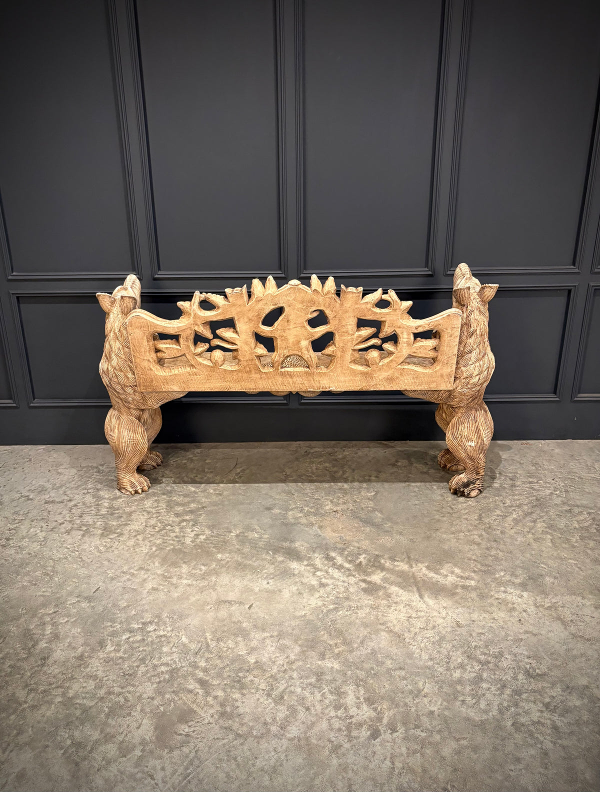 Black Forest Bear Two-Seat Bench