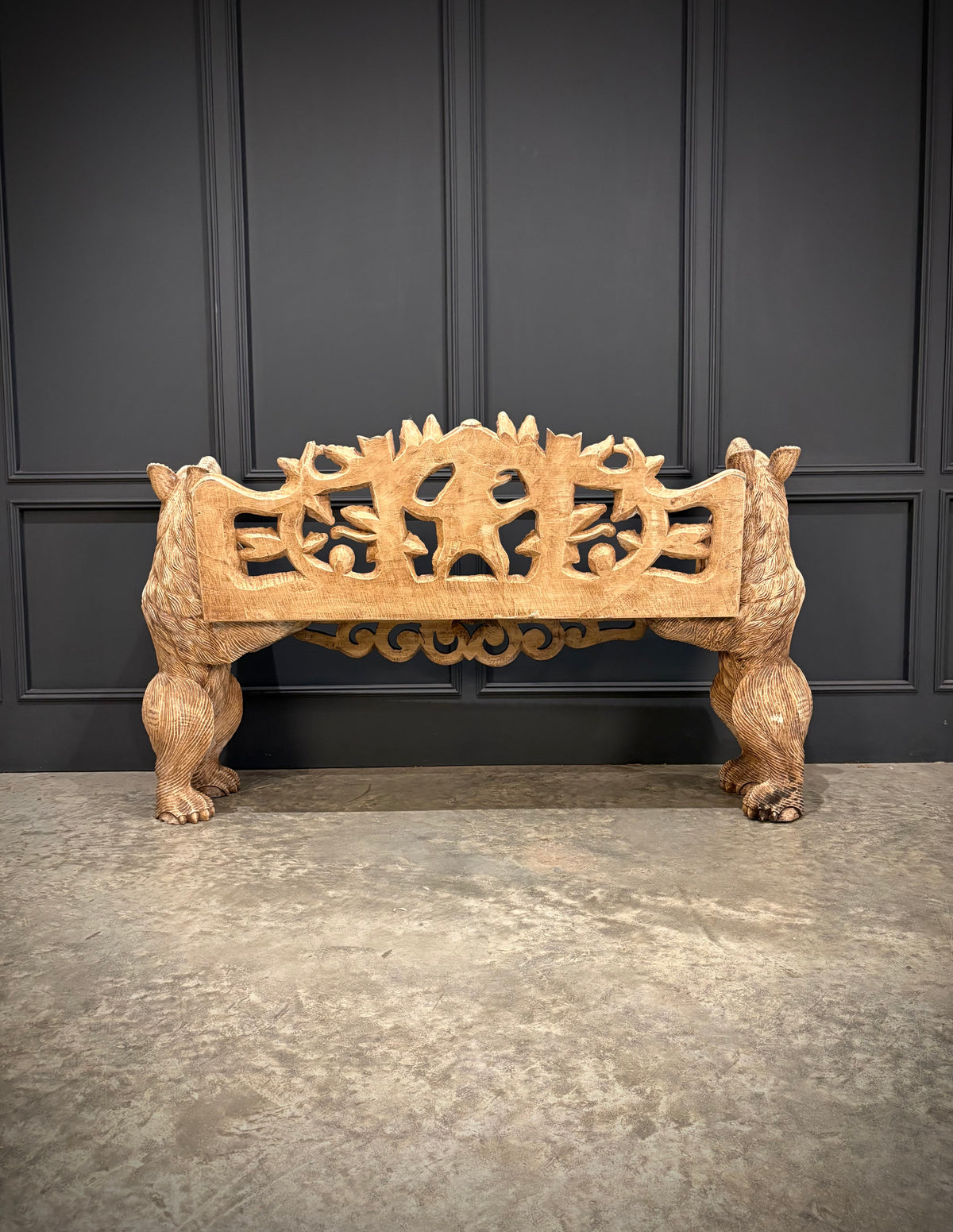 Black Forest Bear Two-Seat Bench