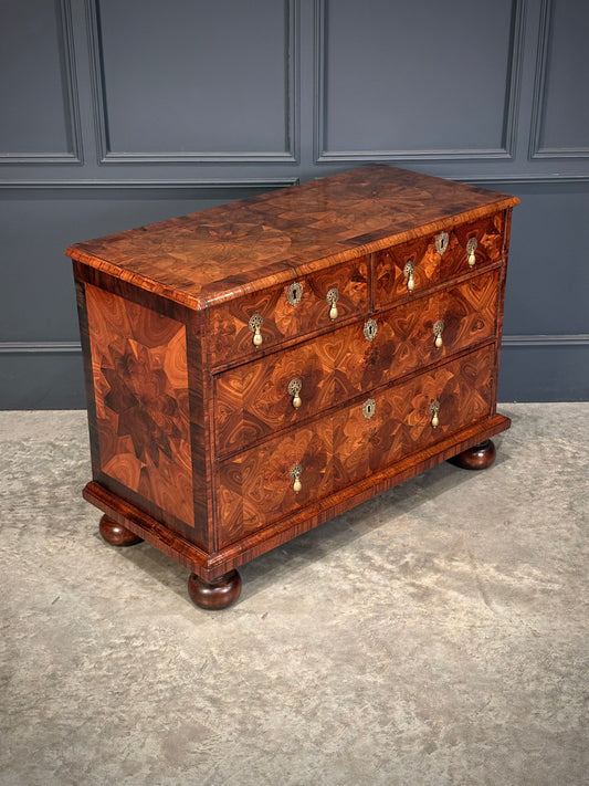 17th Century Kingwood Oyster Veneered Chest