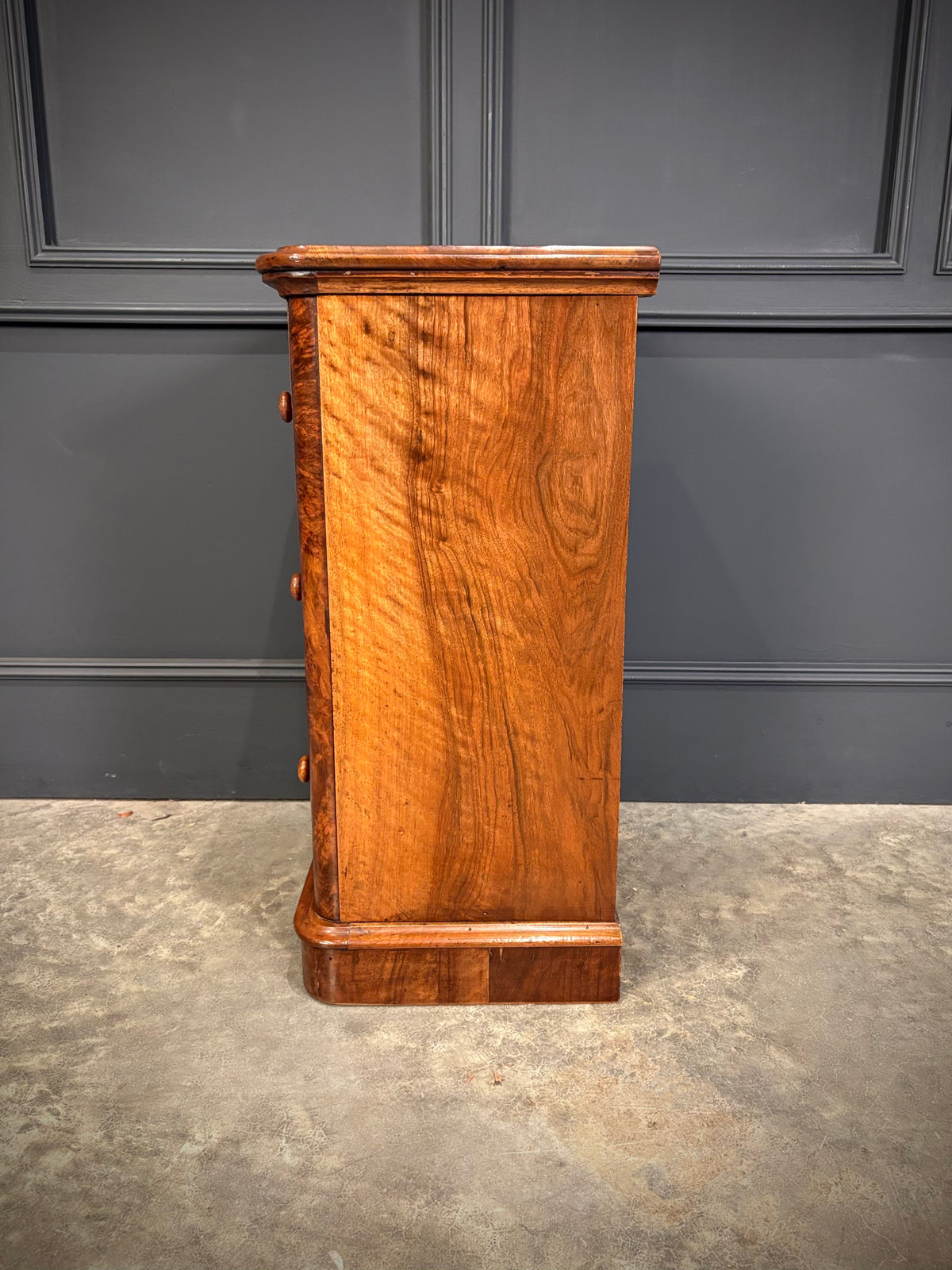 Pair of Victorian Burr Walnut Bedside Chests