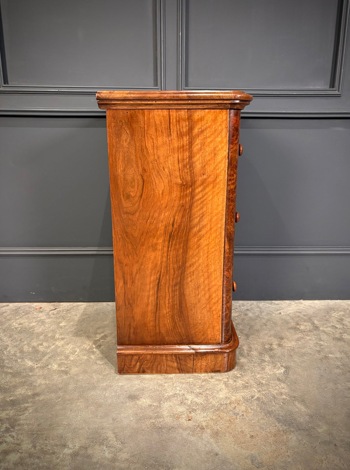 Pair of Victorian Burr Walnut Bedside Chests