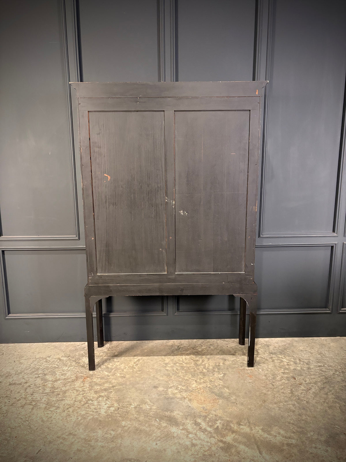 Black Chinoiserie Display Cabinet