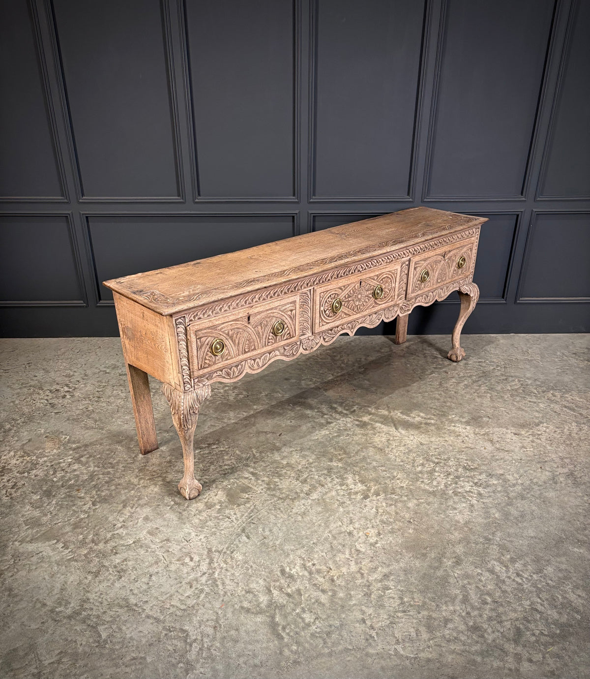18th Century Carved Oak Dresser