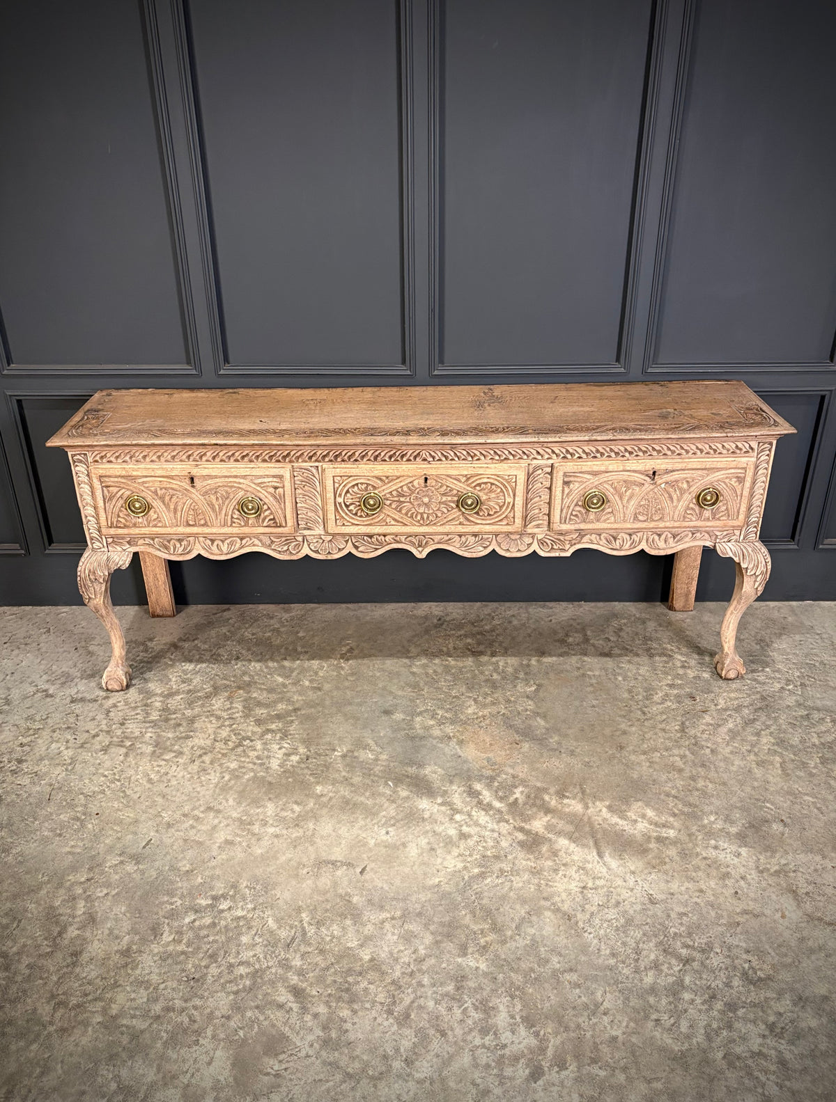 18th Century Carved Oak Dresser