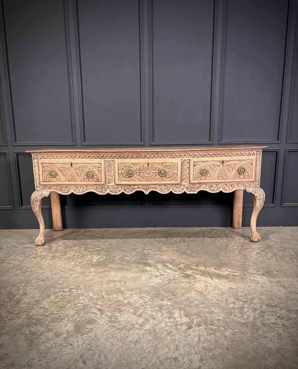 18th Century Carved Oak Dresser