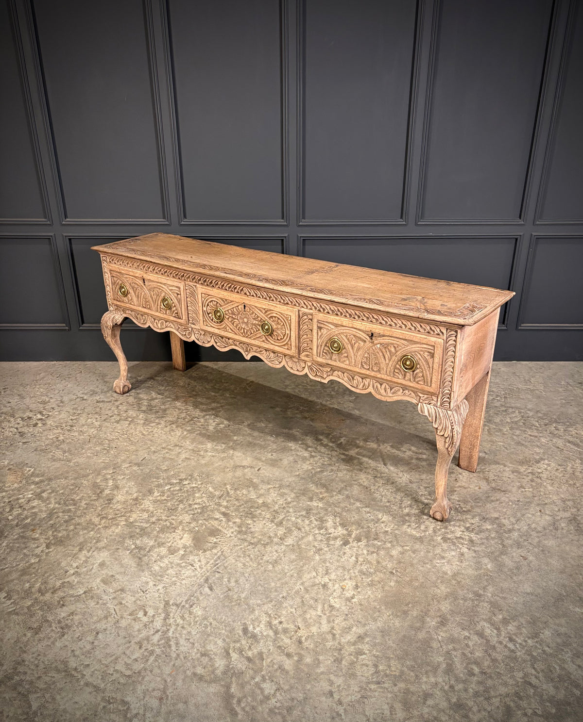 18th Century Carved Oak Dresser