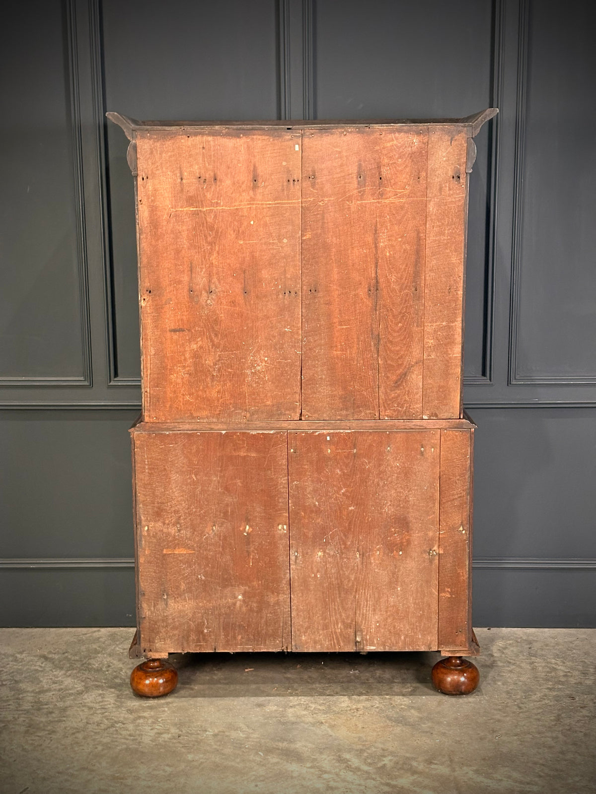 William & Mary Walnut Cabinet on Stand