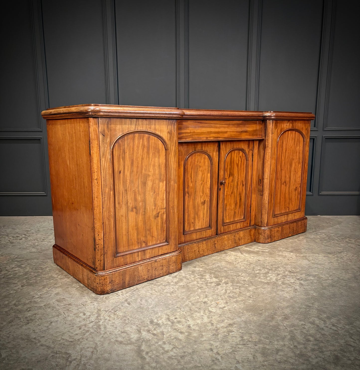 Victorian Flame Mahogany Sideboard