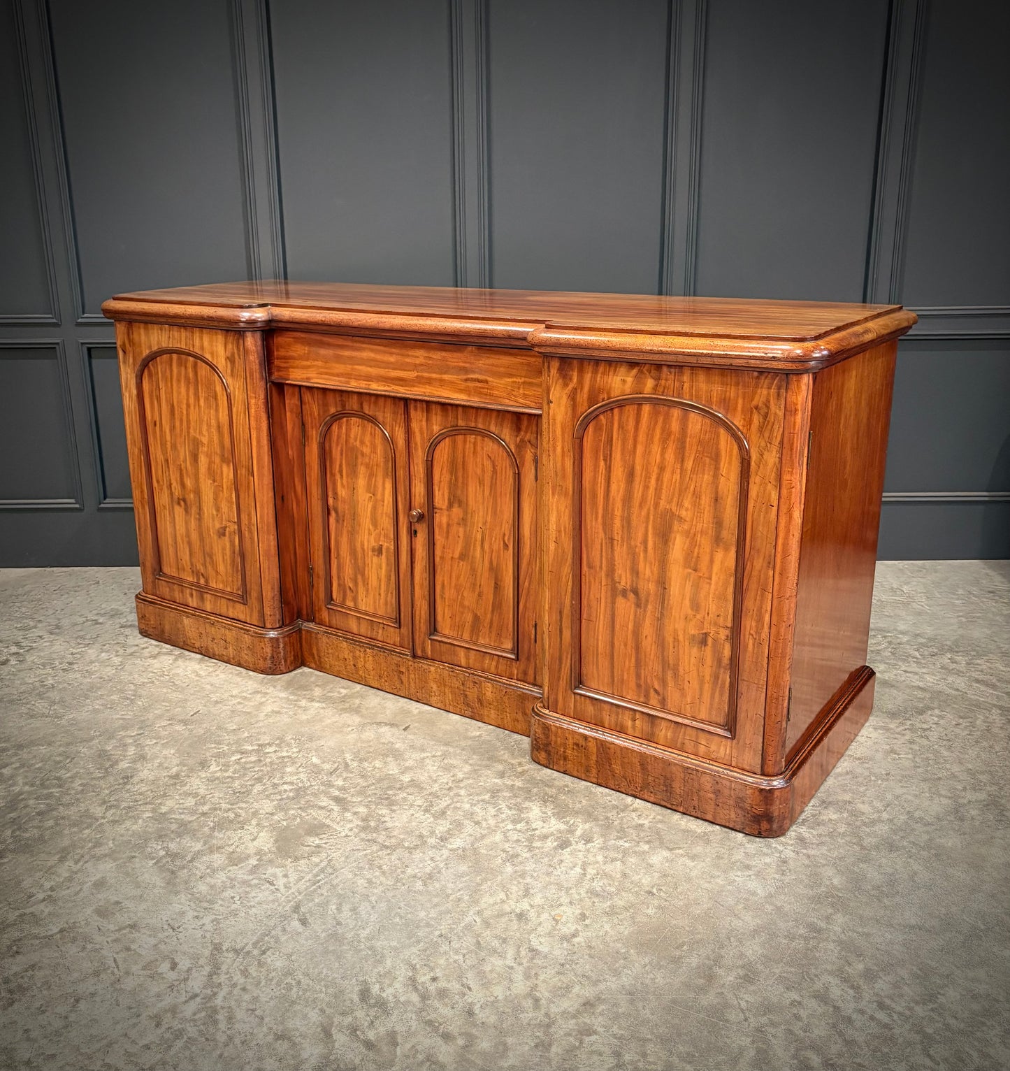 Victorian Flame Mahogany Sideboard
