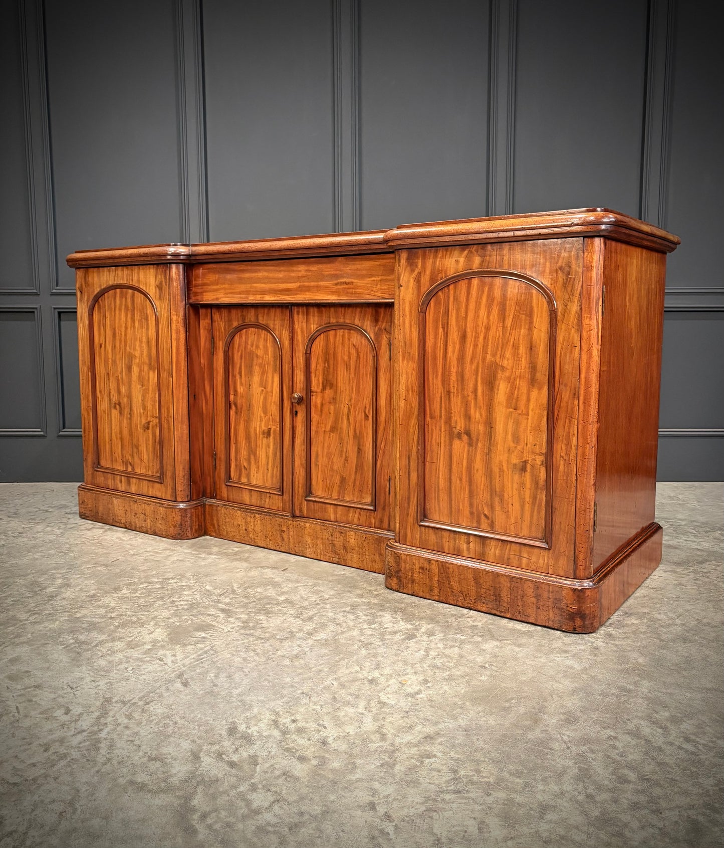 Victorian Flame Mahogany Sideboard