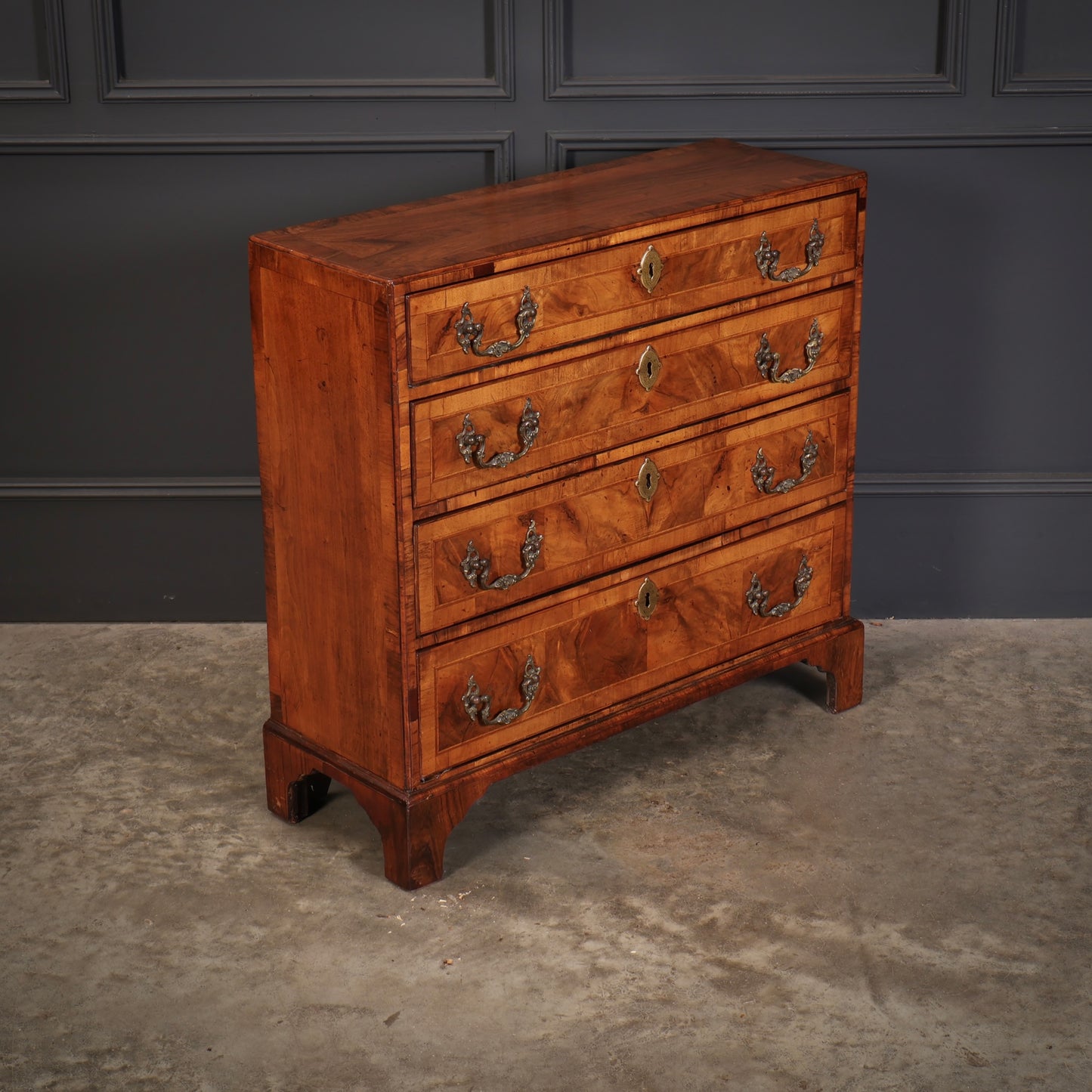 Rare Georgian Walnut Hall Chest
