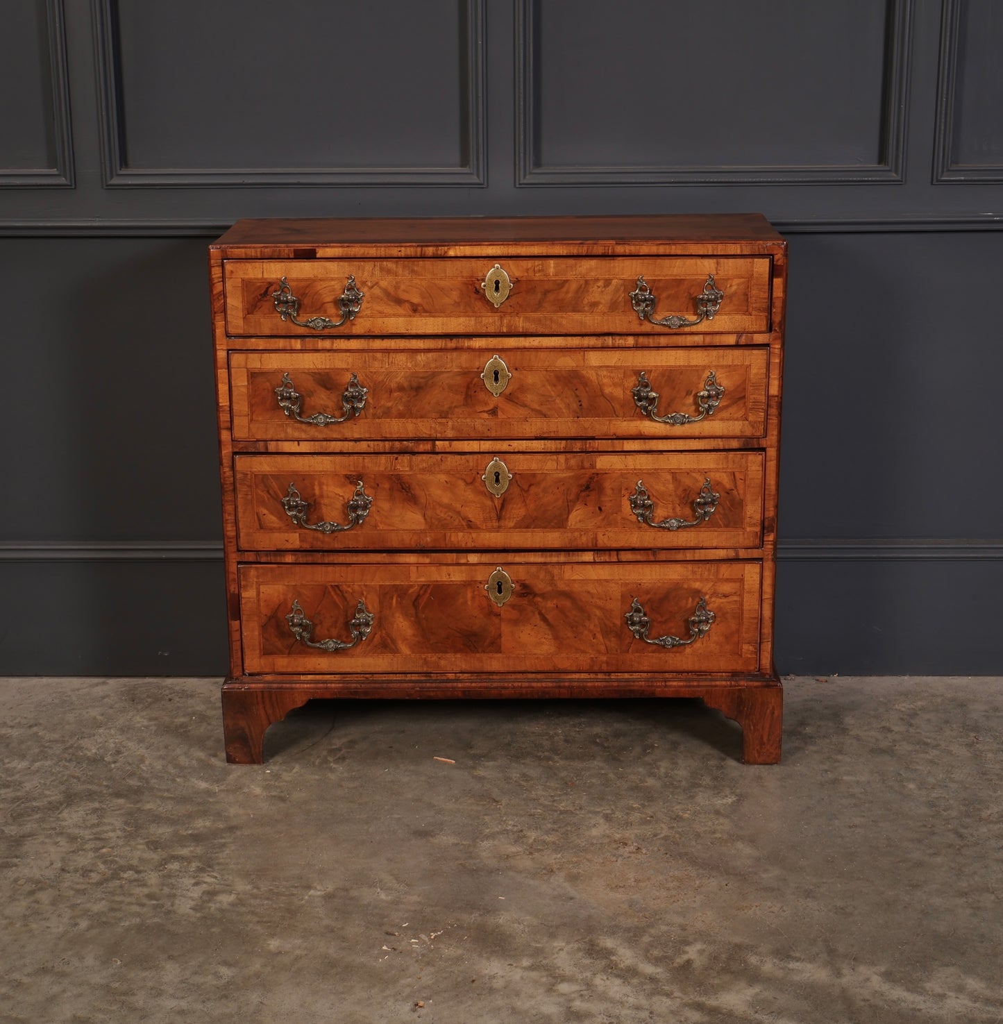 Rare Georgian Walnut Hall Chest