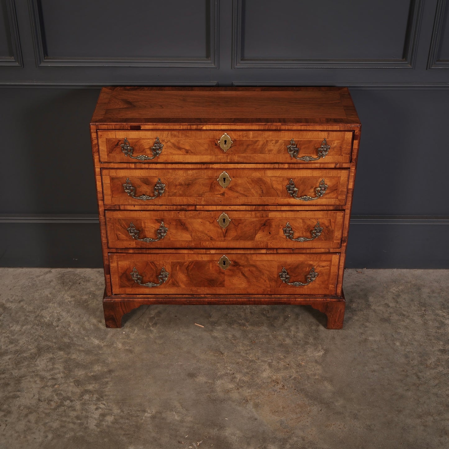 Rare Georgian Walnut Hall Chest