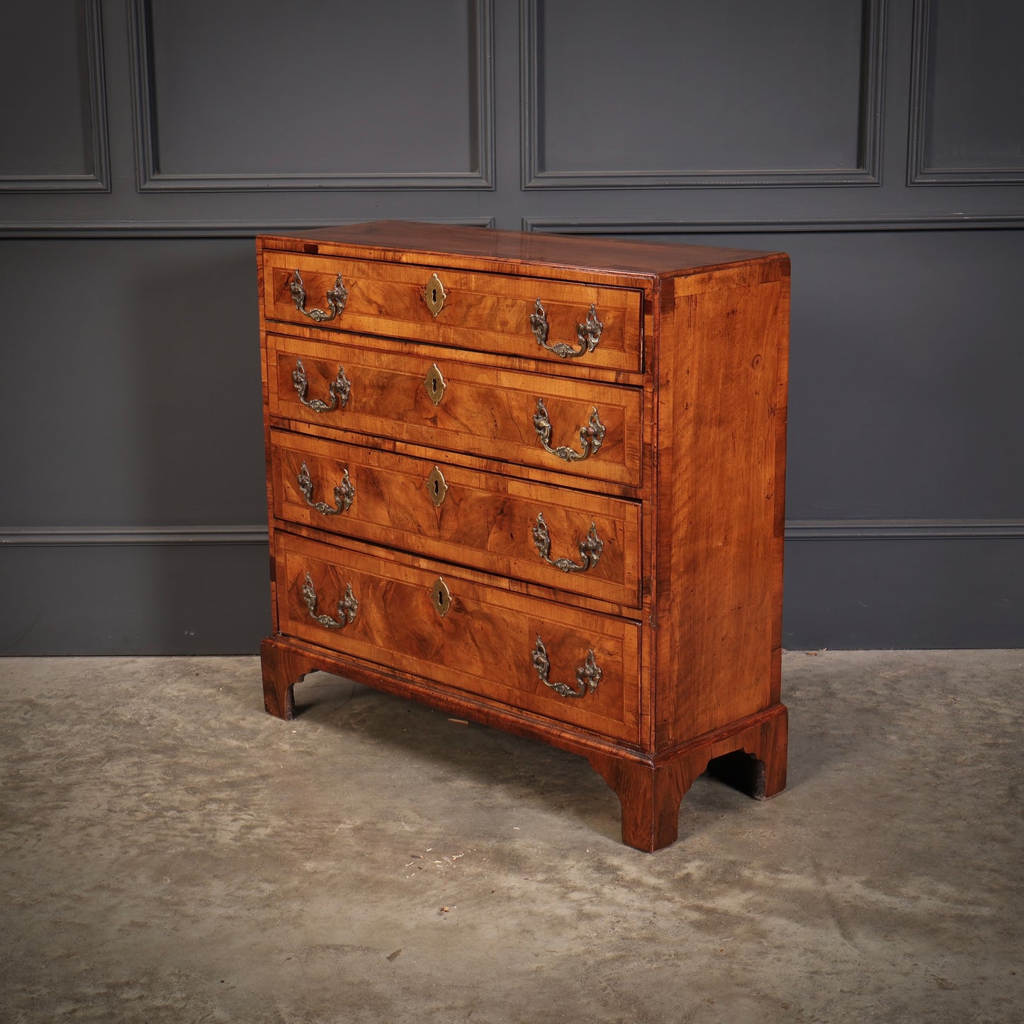 Rare Georgian Walnut Hall Chest