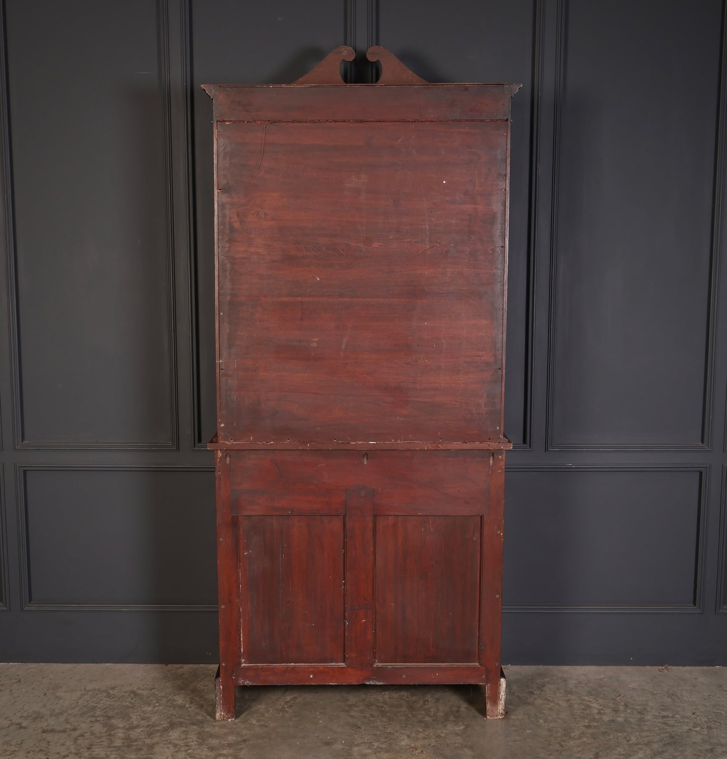 Marquetry Inlaid Mahogany Glazed Cabinet