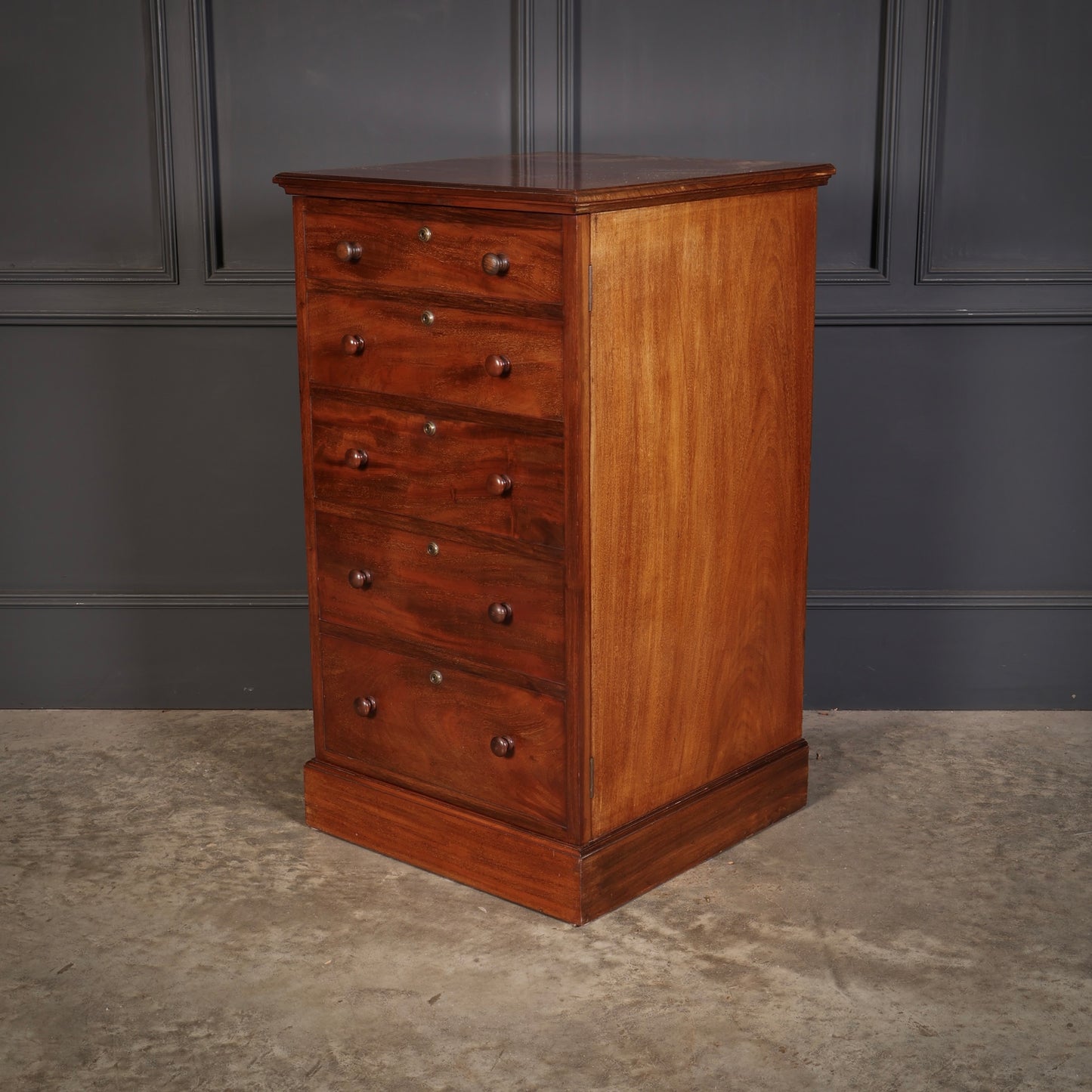 19th Century Mahogany Pedestal Cupboard