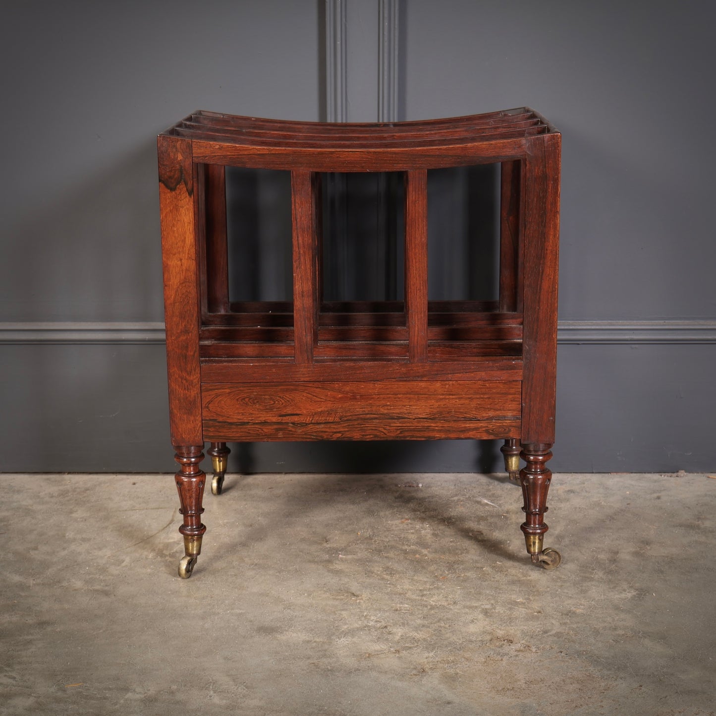 William IV Rosewood Canterbury Magazine Rack