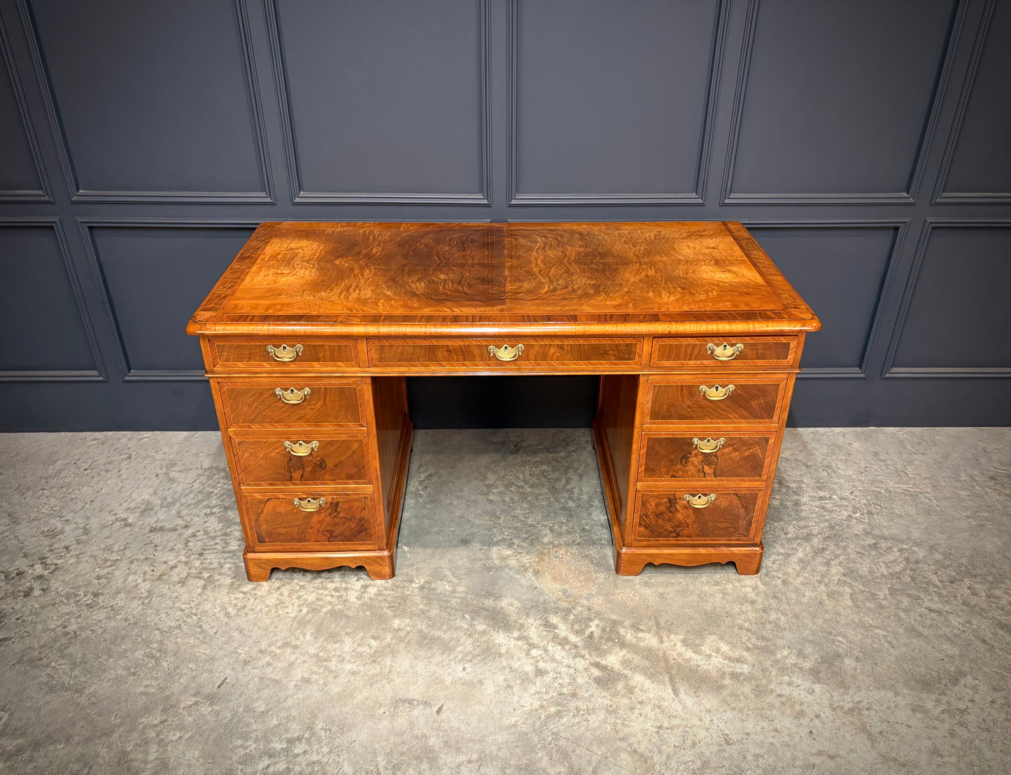 Inlaid Walnut Desk