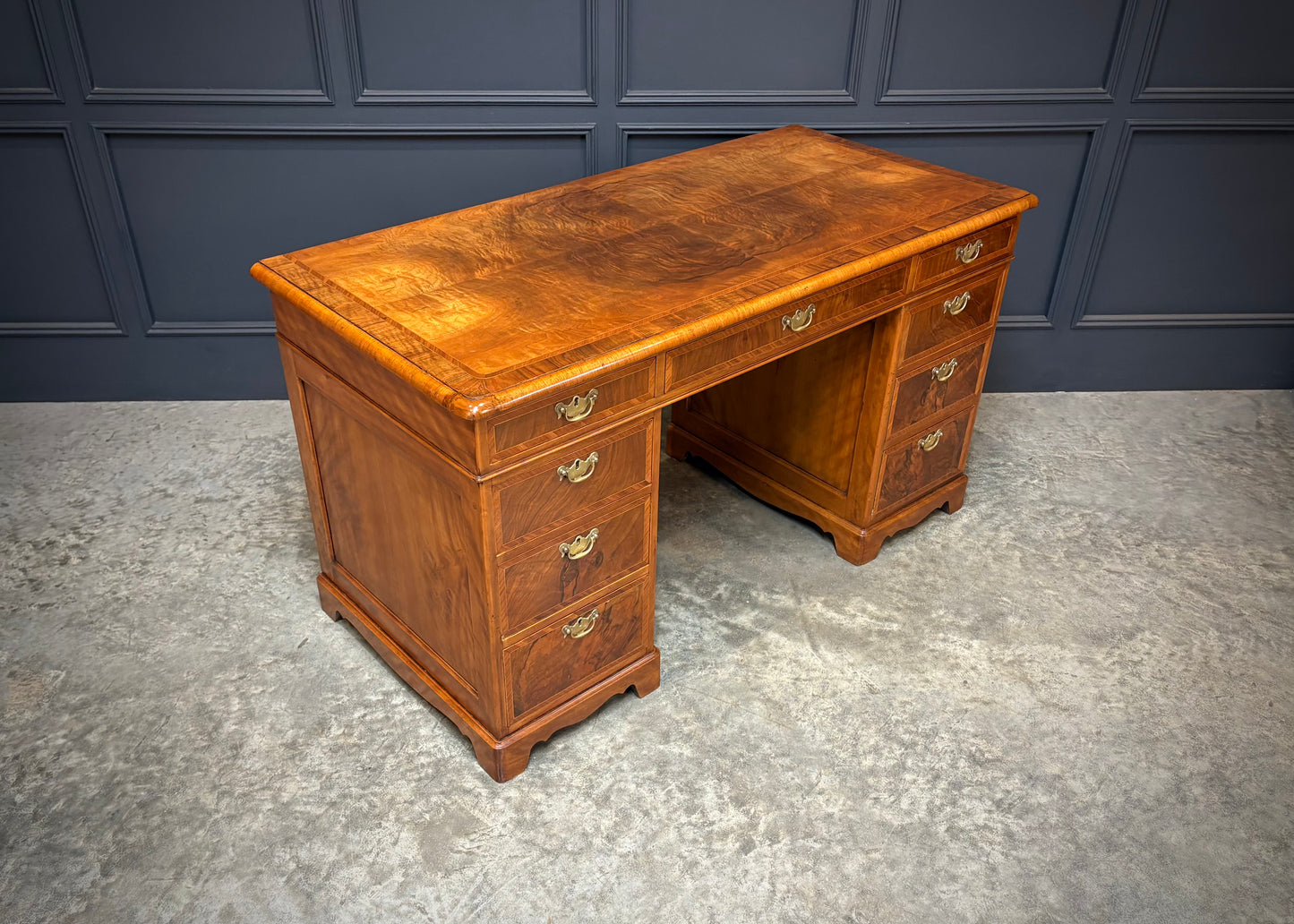 Inlaid Walnut Desk
