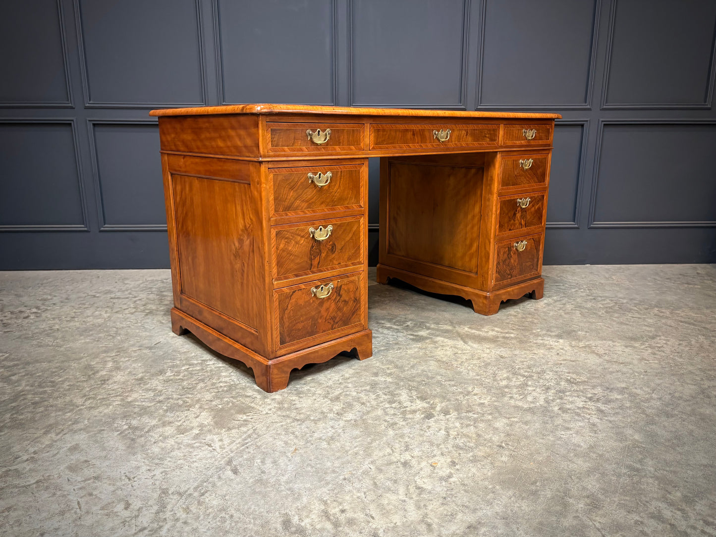 Inlaid Walnut Desk