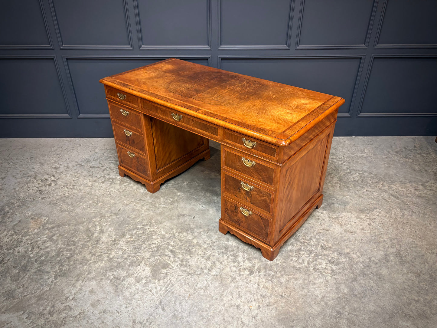 Inlaid Walnut Desk