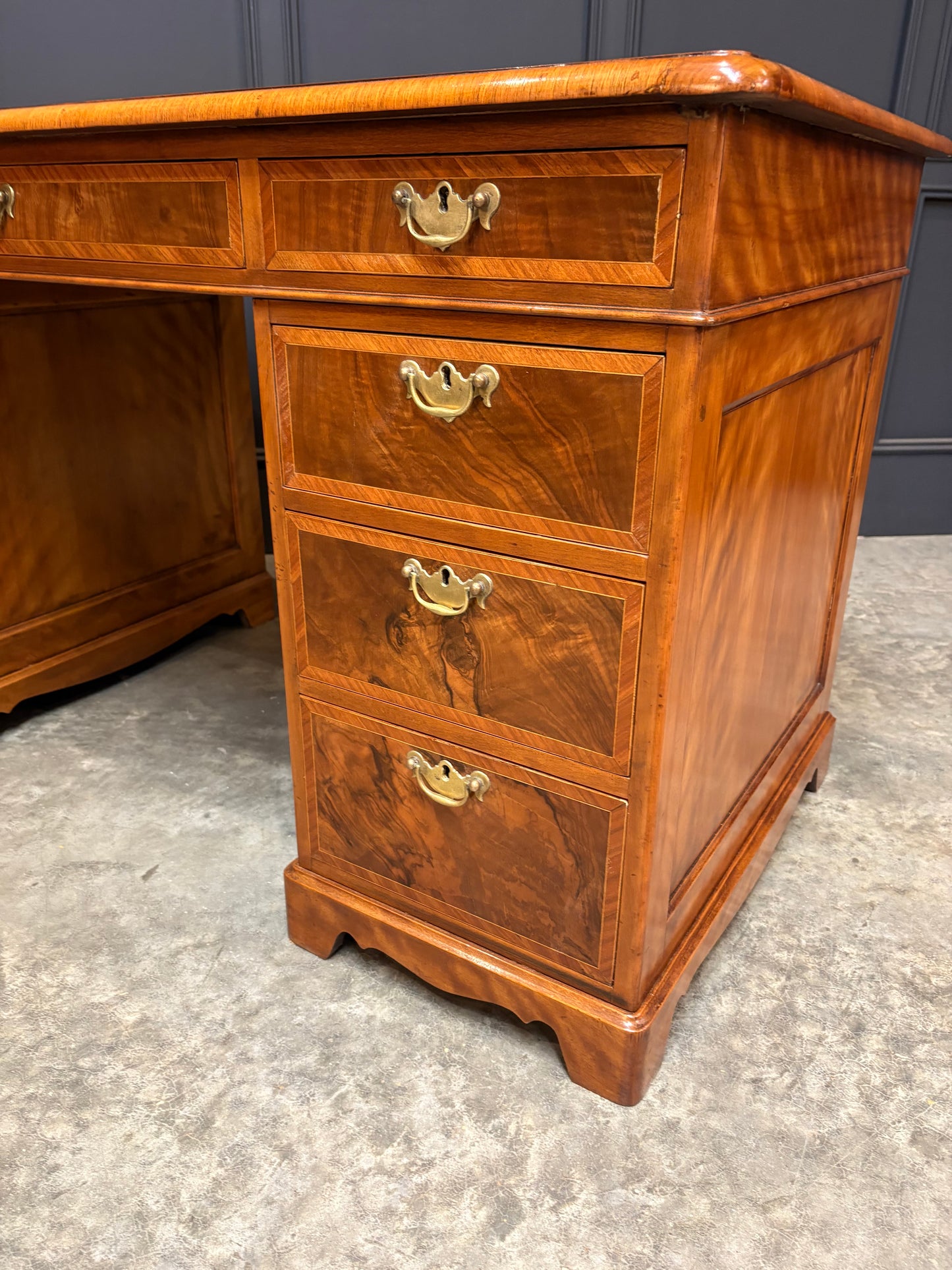 Inlaid Walnut Desk
