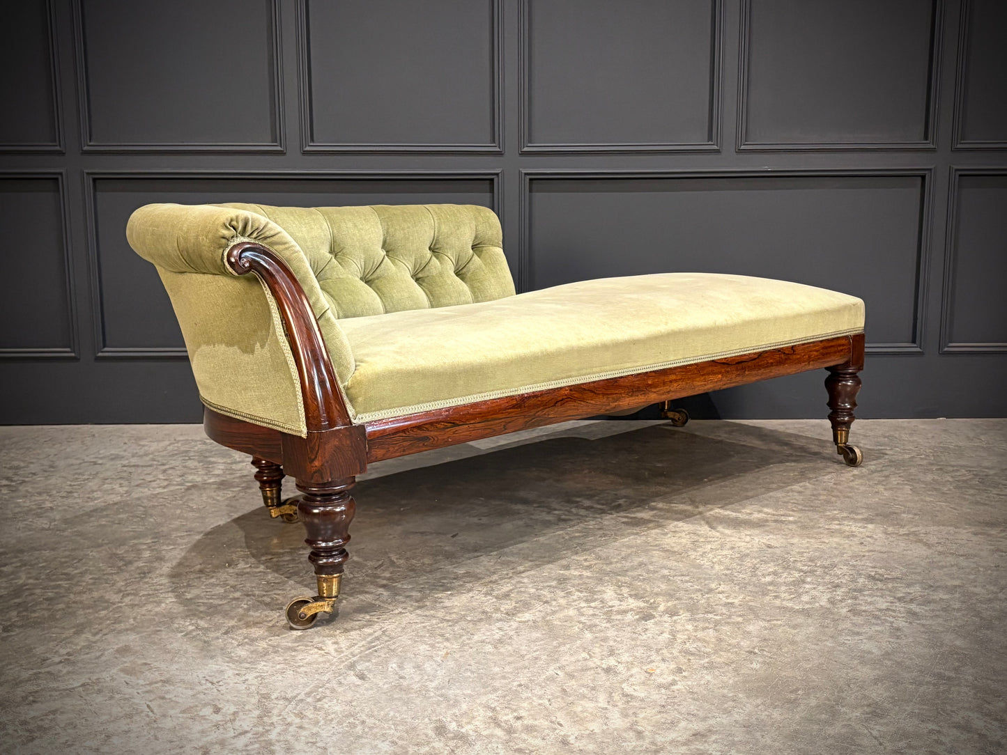 Victorian Rosewood Chaise Longue