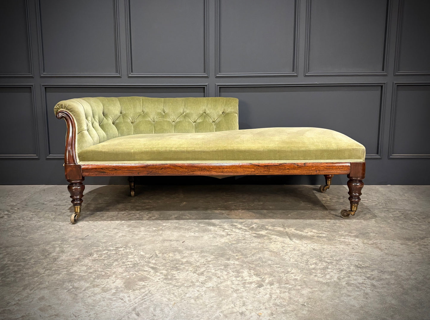 Victorian Rosewood Chaise Longue