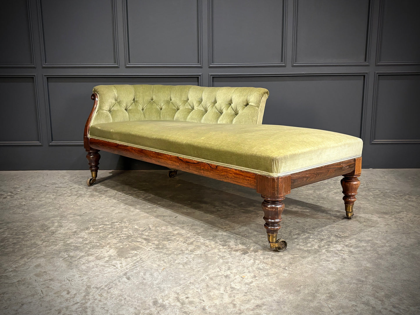 Victorian Rosewood Chaise Longue