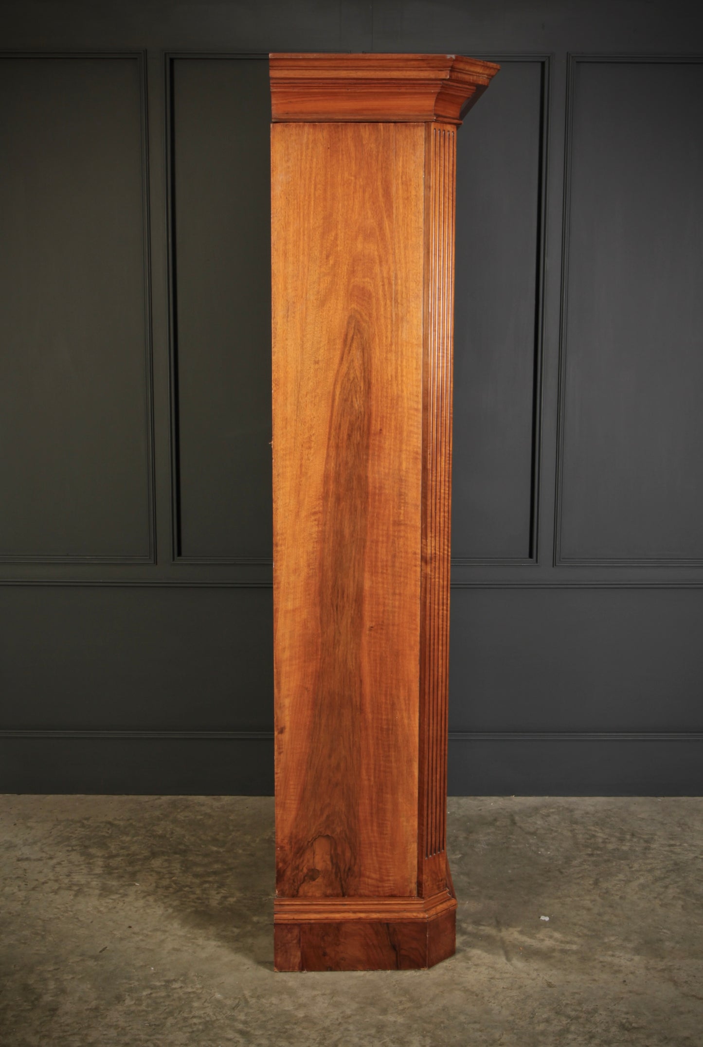 Victorian Burr Walnut Office Bookcase