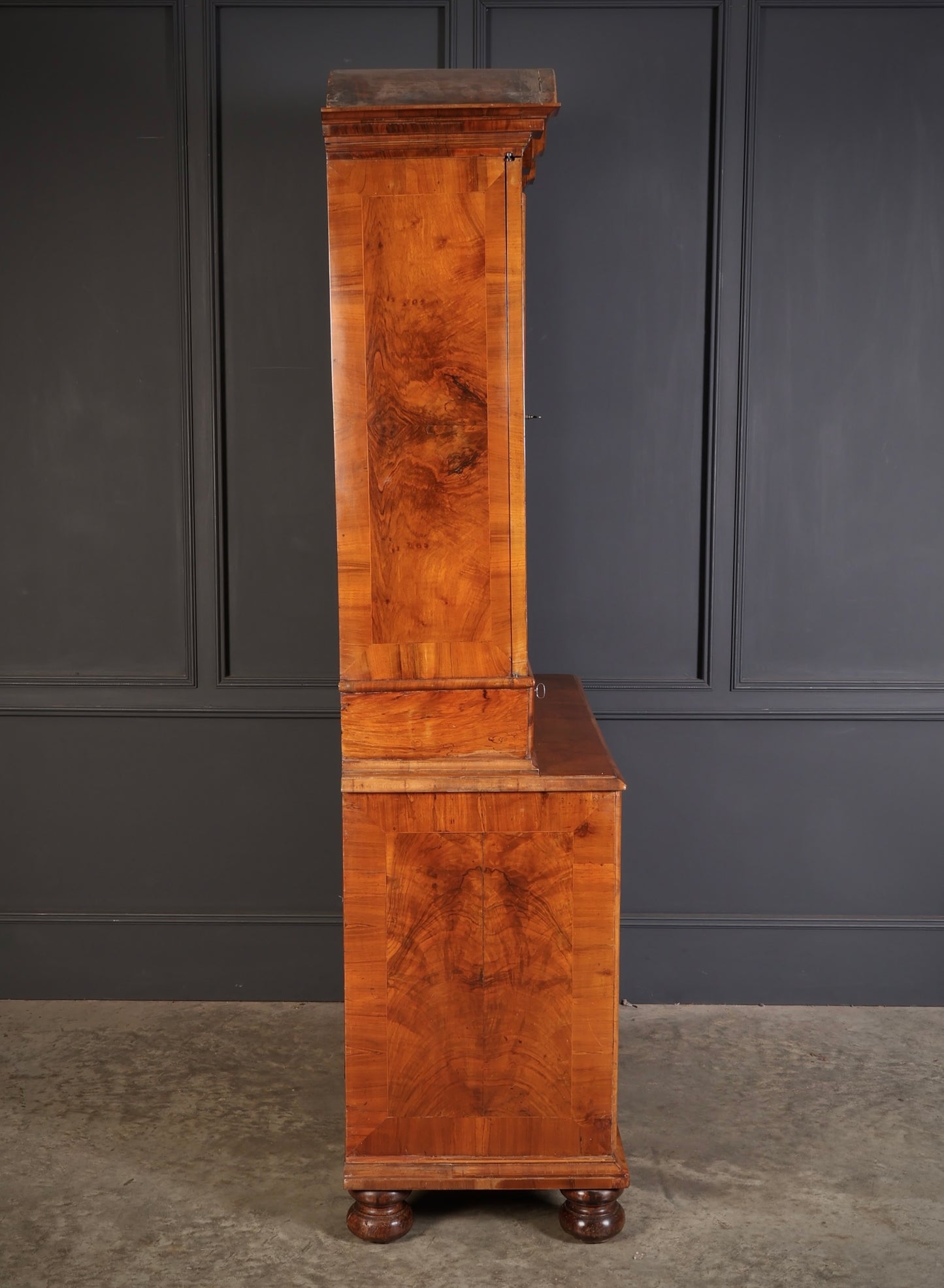 18th Century Walnut Glazed Bookcase