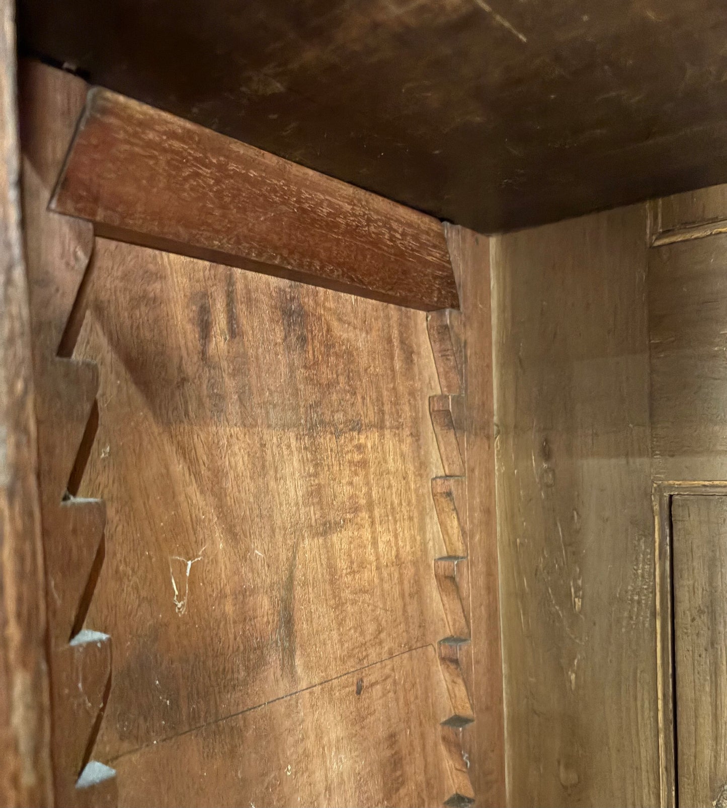 Early Victorian Breakfront Oak Bookcase