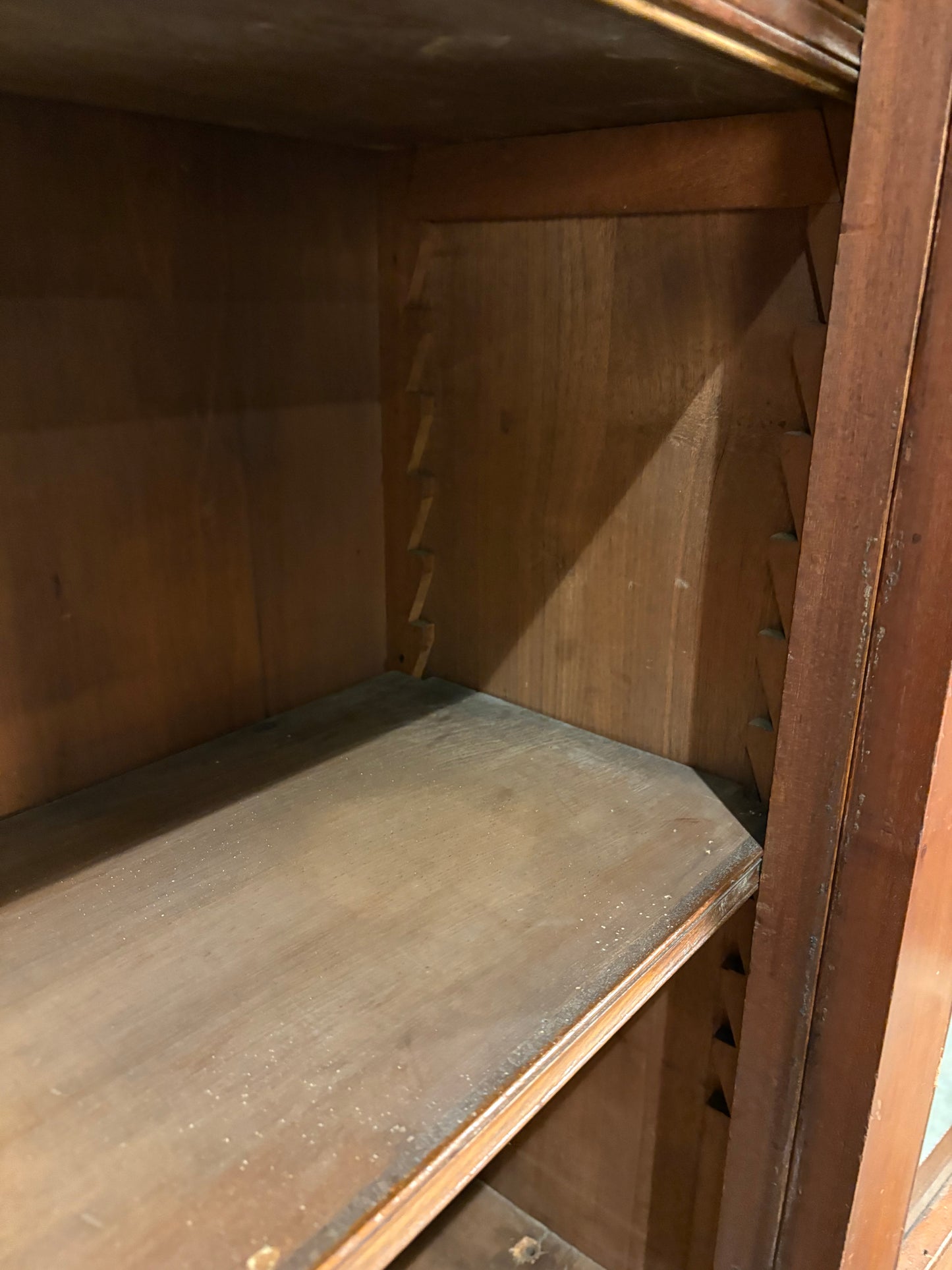 Victorian Walnut Glazed Bookcase