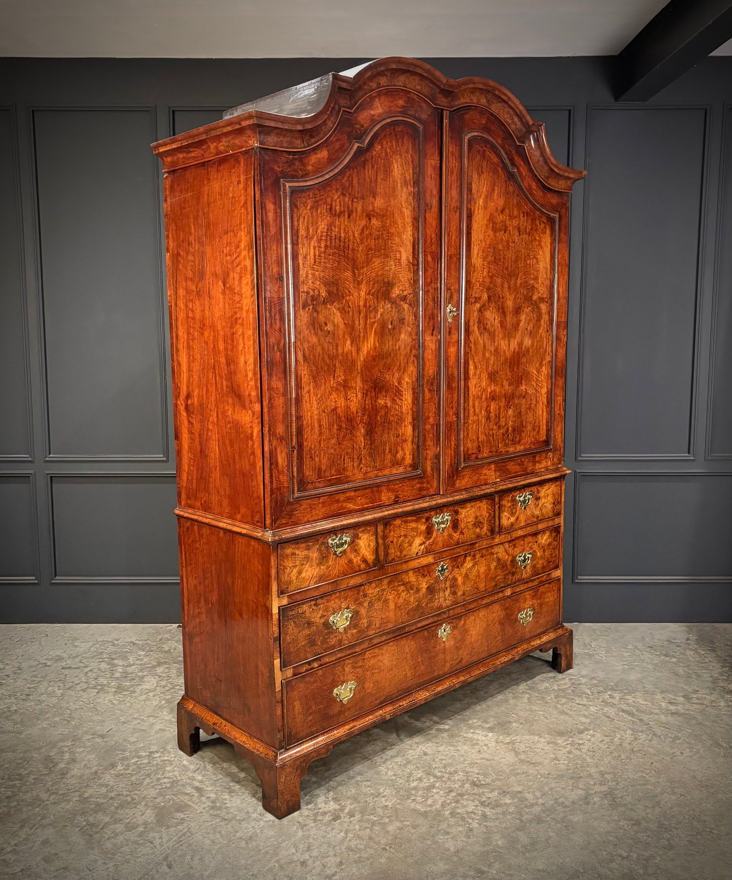 Large 18th Century Dutch Walnut Cabinet