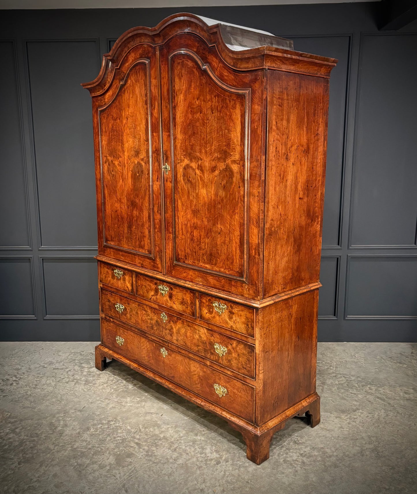 Large 18th Century Dutch Walnut Cabinet