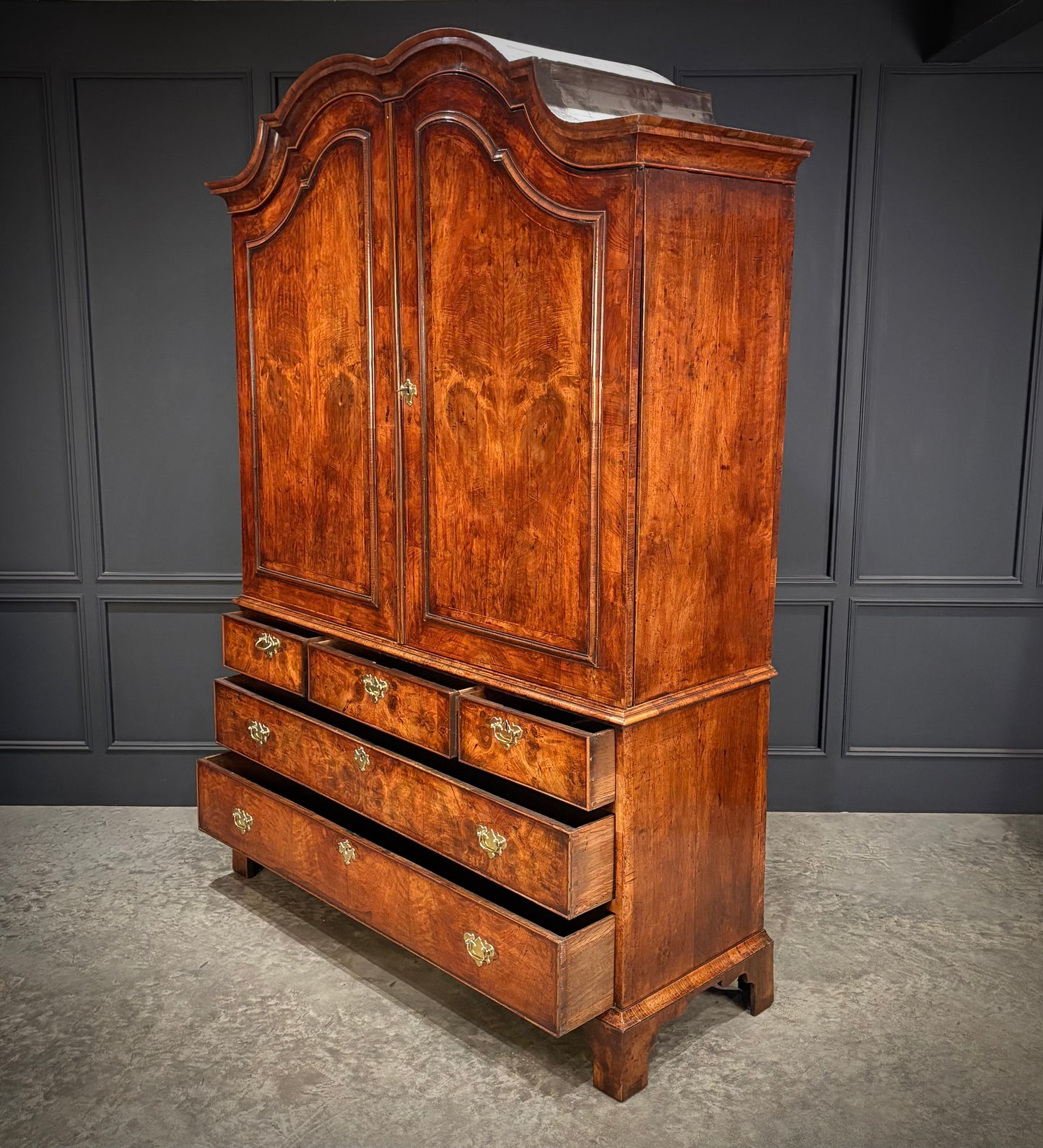 Large 18th Century Dutch Walnut Cabinet