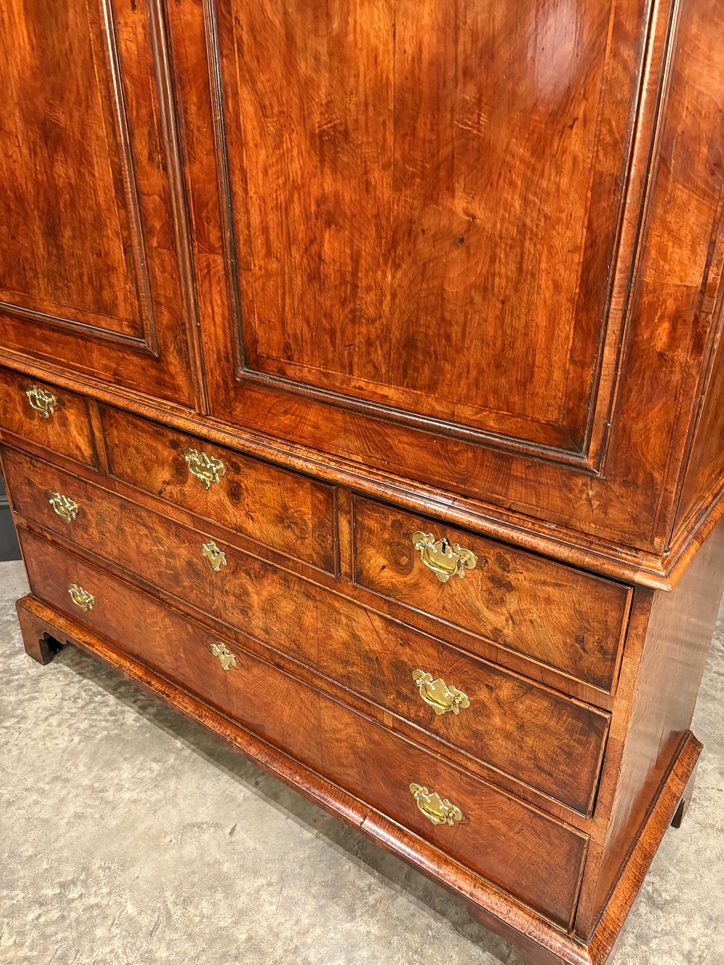 Large 18th Century Dutch Walnut Cabinet