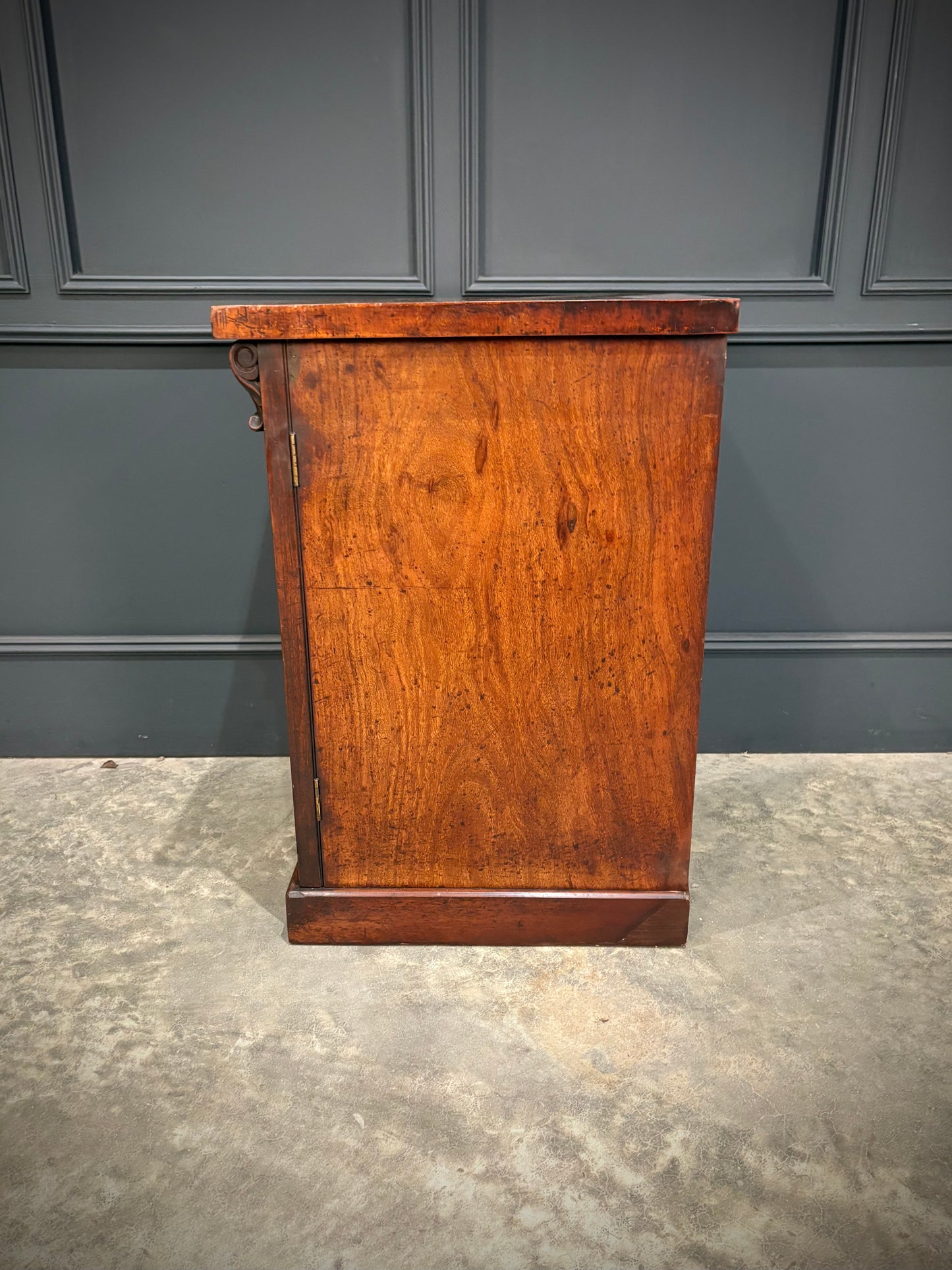 Pair of Victorian Flame Mahogany Bedside Cabinets
