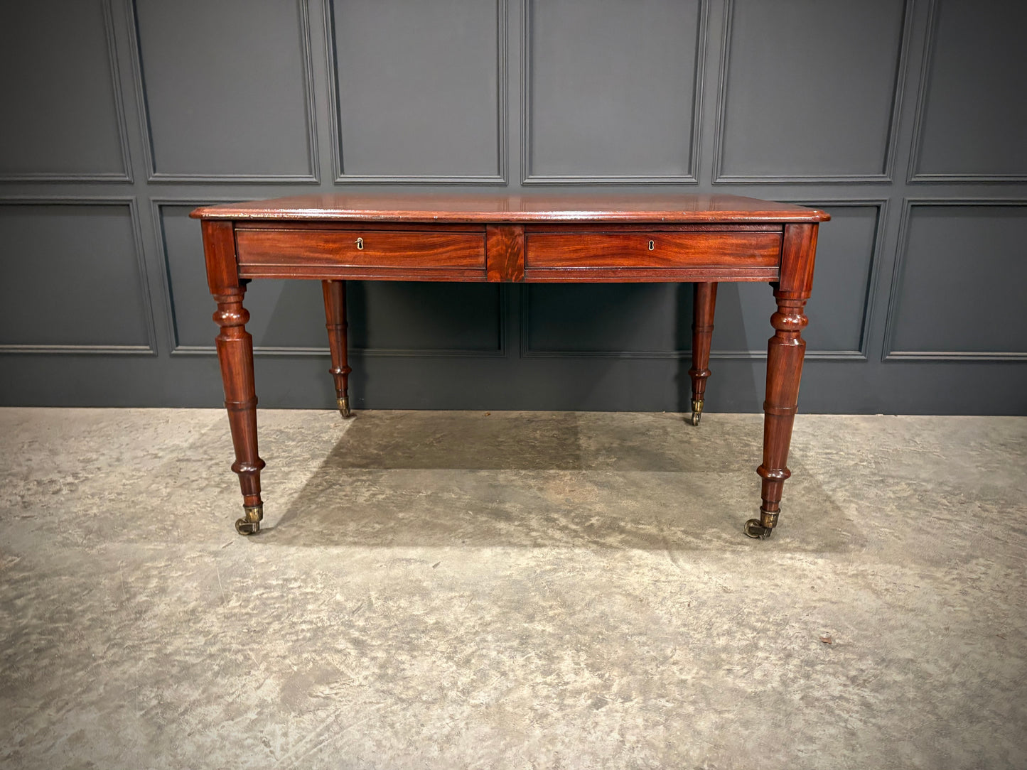 Cuban Mahogany Library Writing Table