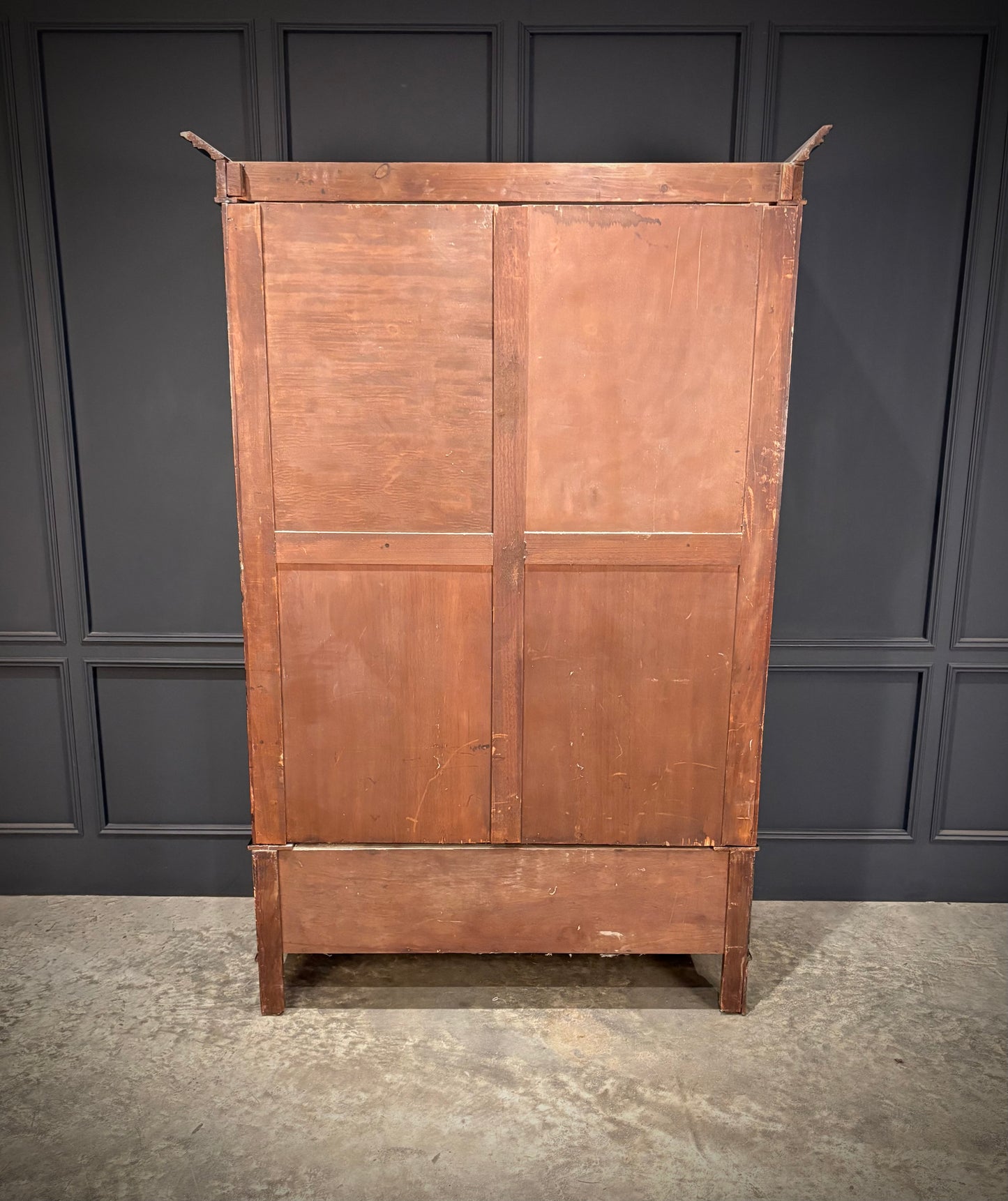 Black Lacquered Chinoiserie Wardrobe