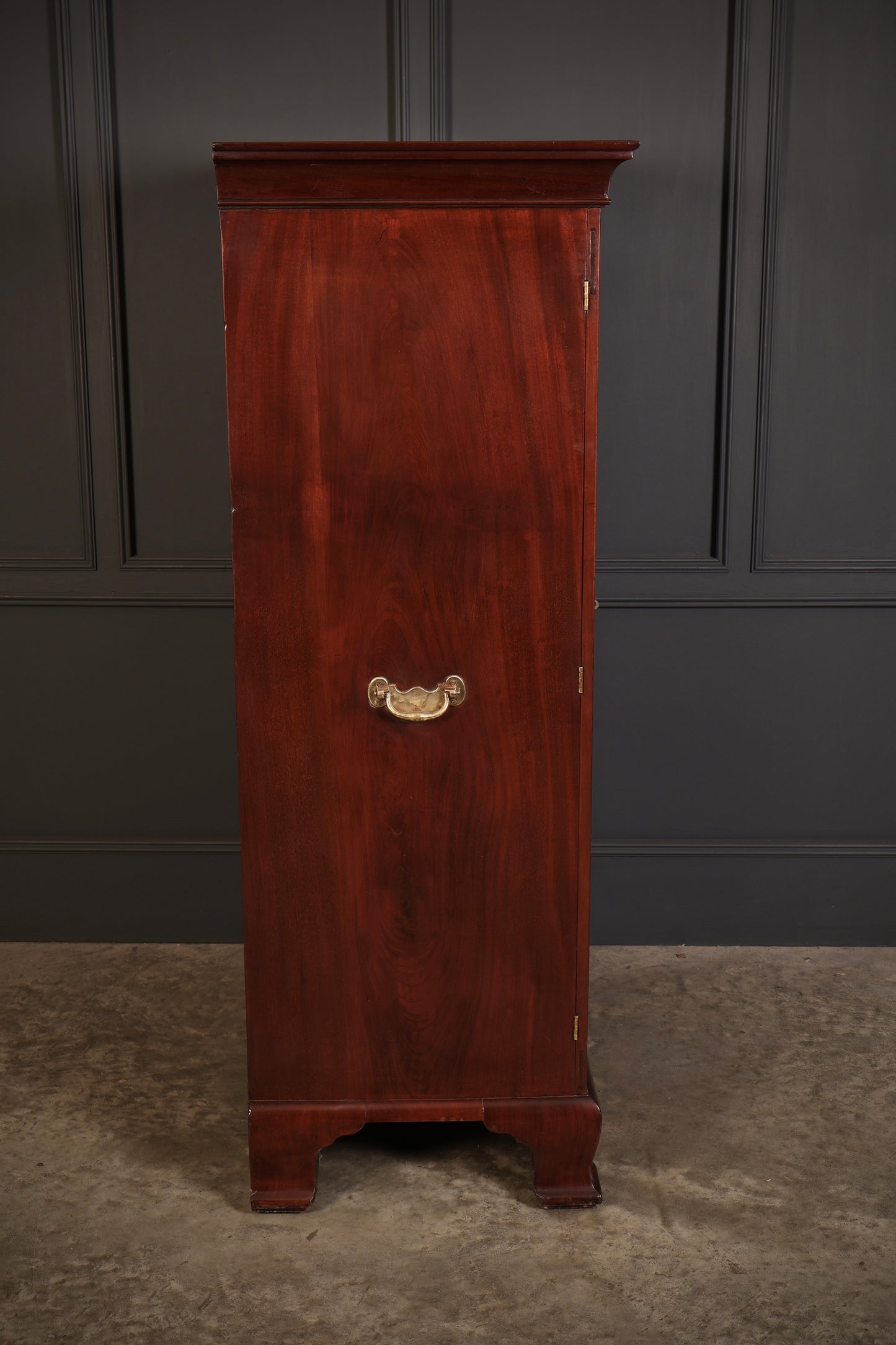 Rare George III Irish Mahogany Fitted Estate Cabinet